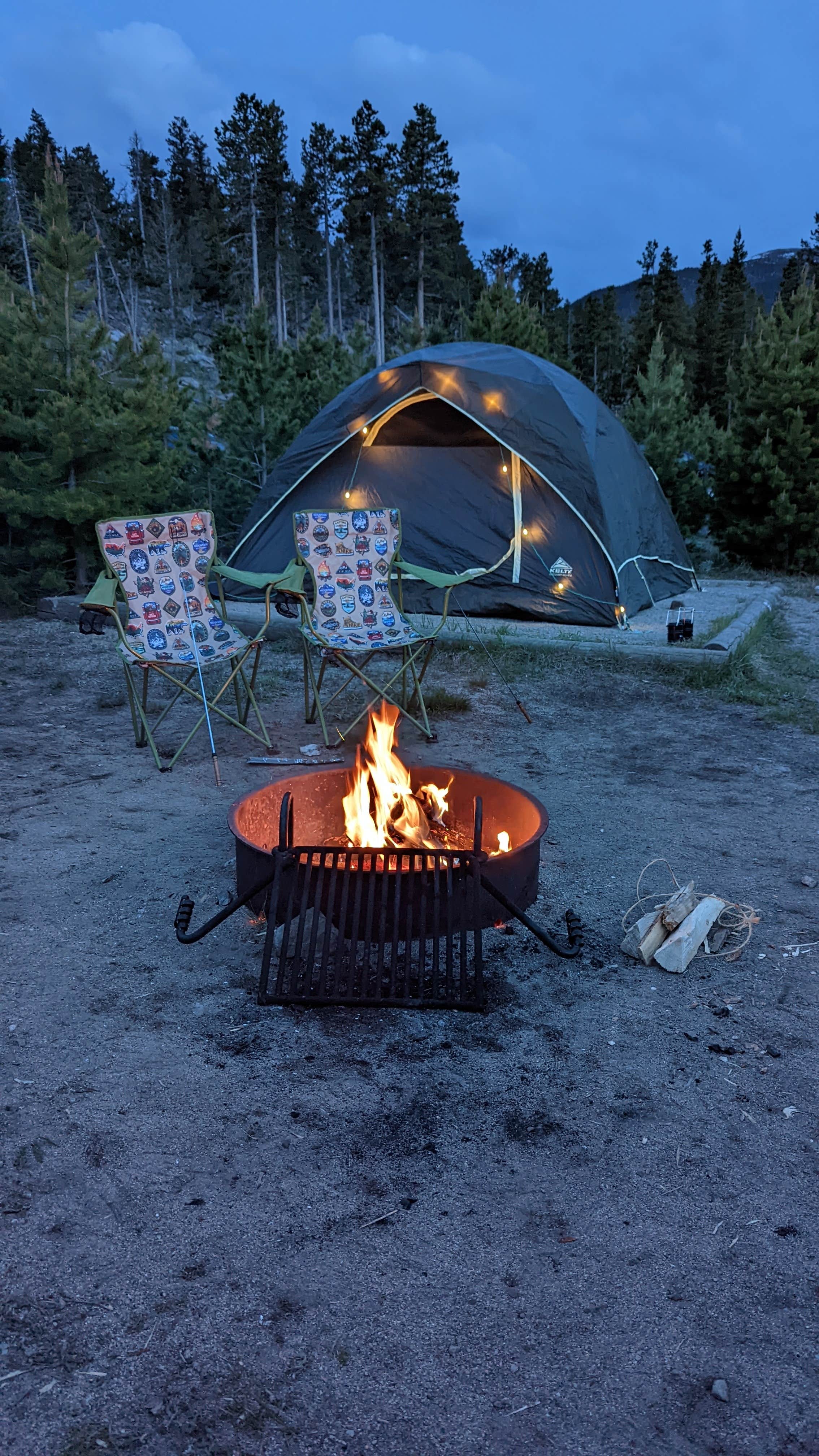 Glaciere, Glaciere camping