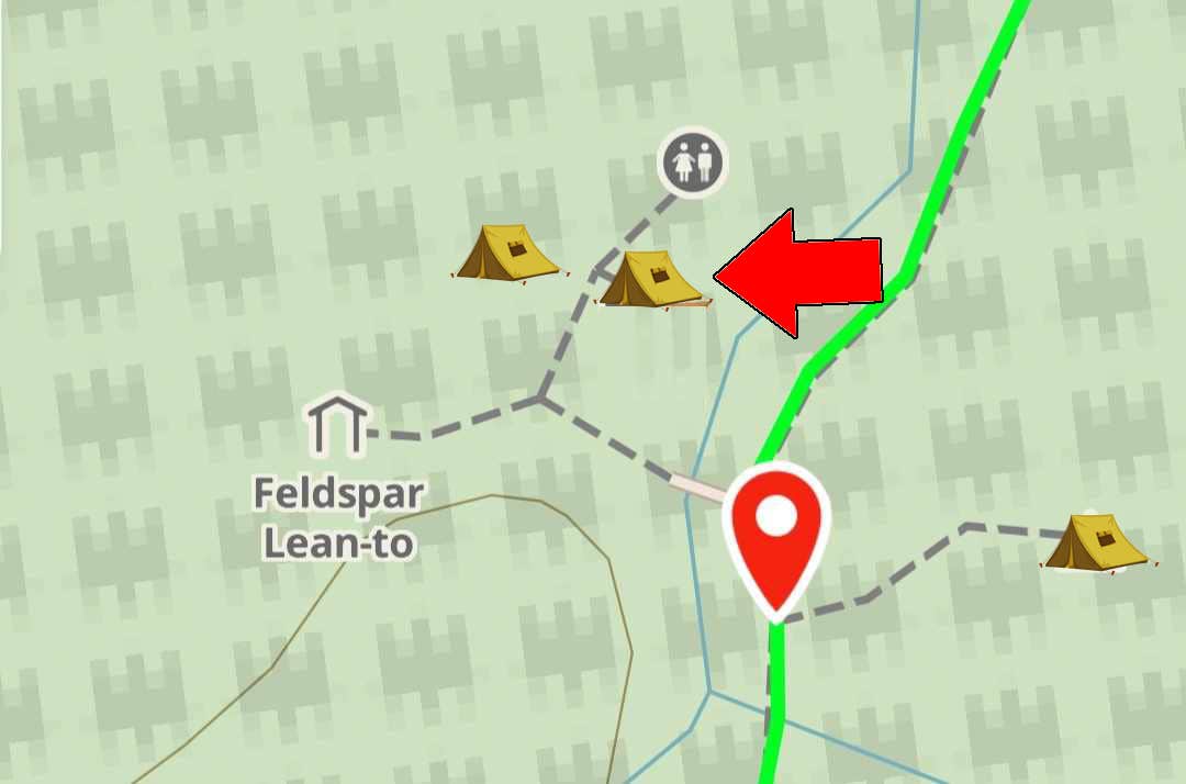 Camper-submitted photo at Feldspar Lean-to near Rainbow Lake, NY