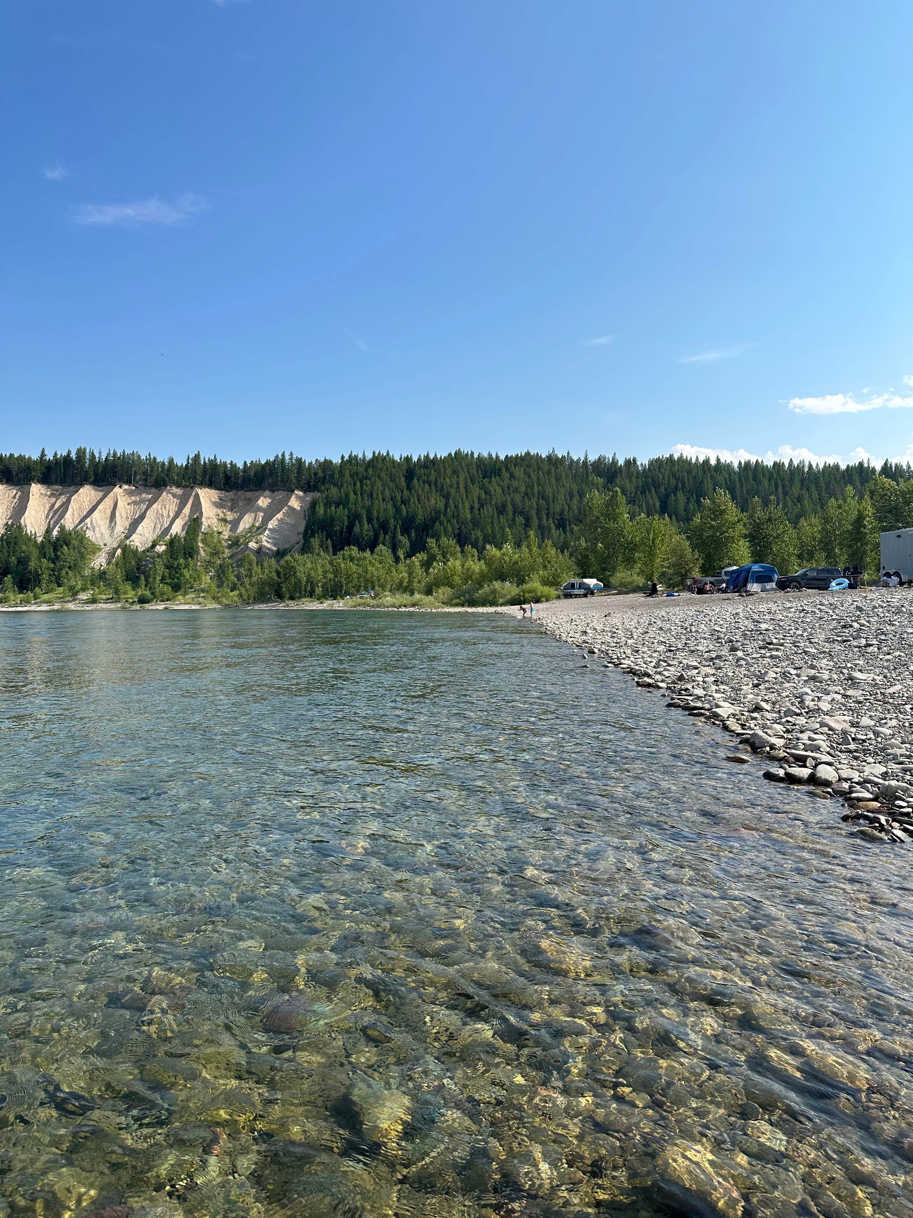 Micheal F.'s photo of tent camping at Blankenship Bridge - Dispersed Camping near Somers, MT