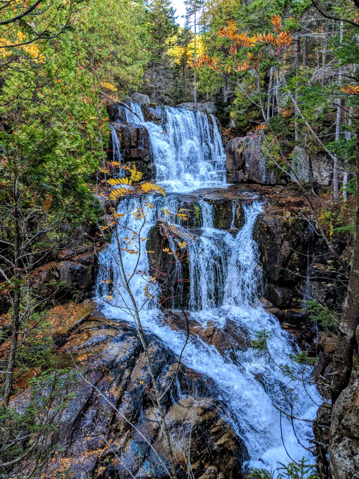 Even if you don't make it to the top of Katahdin, the hike up to the waterfall is worth it!