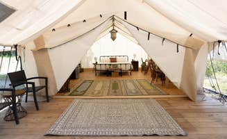 Branch Out Glamping's photo of glamping accommodations at Purdon Groves near Midlothian, TX