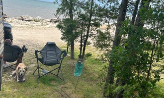Castle Rock Lakefront Mackinac Trail Campground