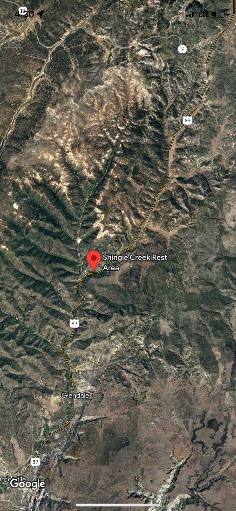 Camper-submitted photo at Shingle creek dispersed near Beaver, UT