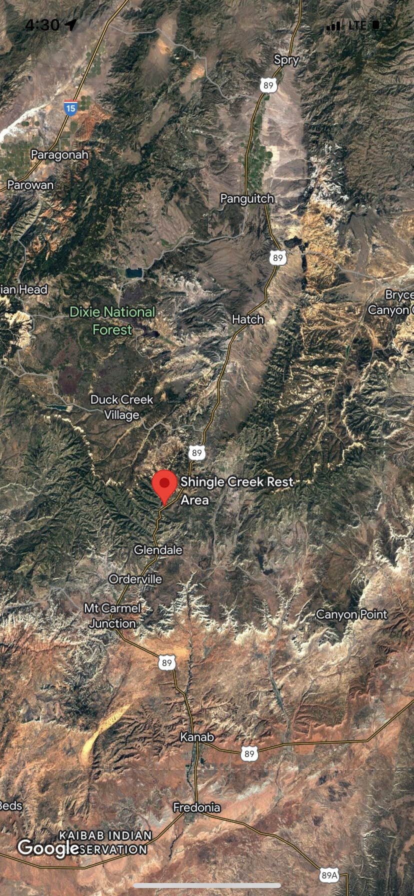 Camper-submitted photo at Shingle creek dispersed near Beaver, UT