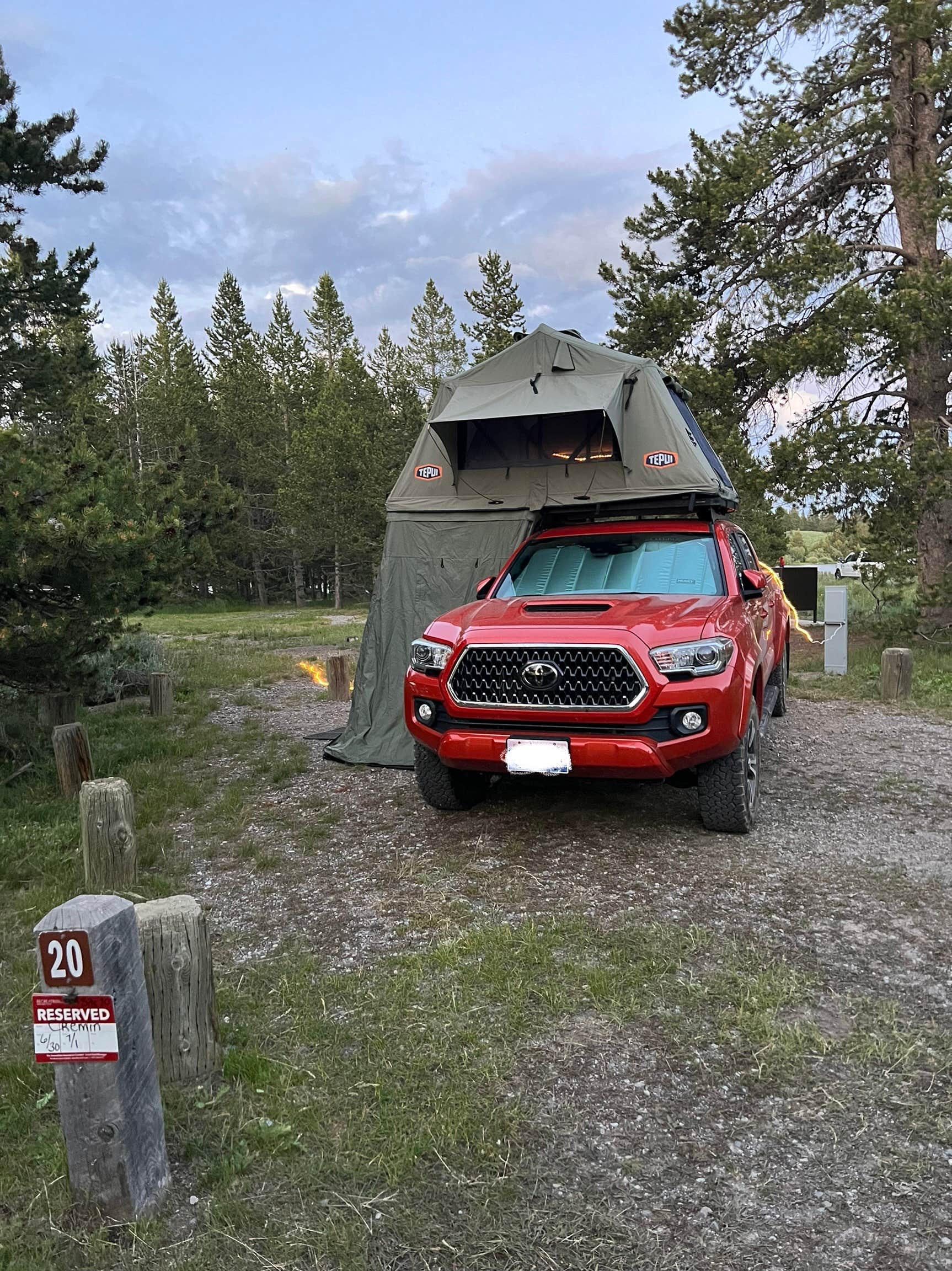 Camper-submitted photo at Lonesomehurst Campground near West Yellowstone, MT