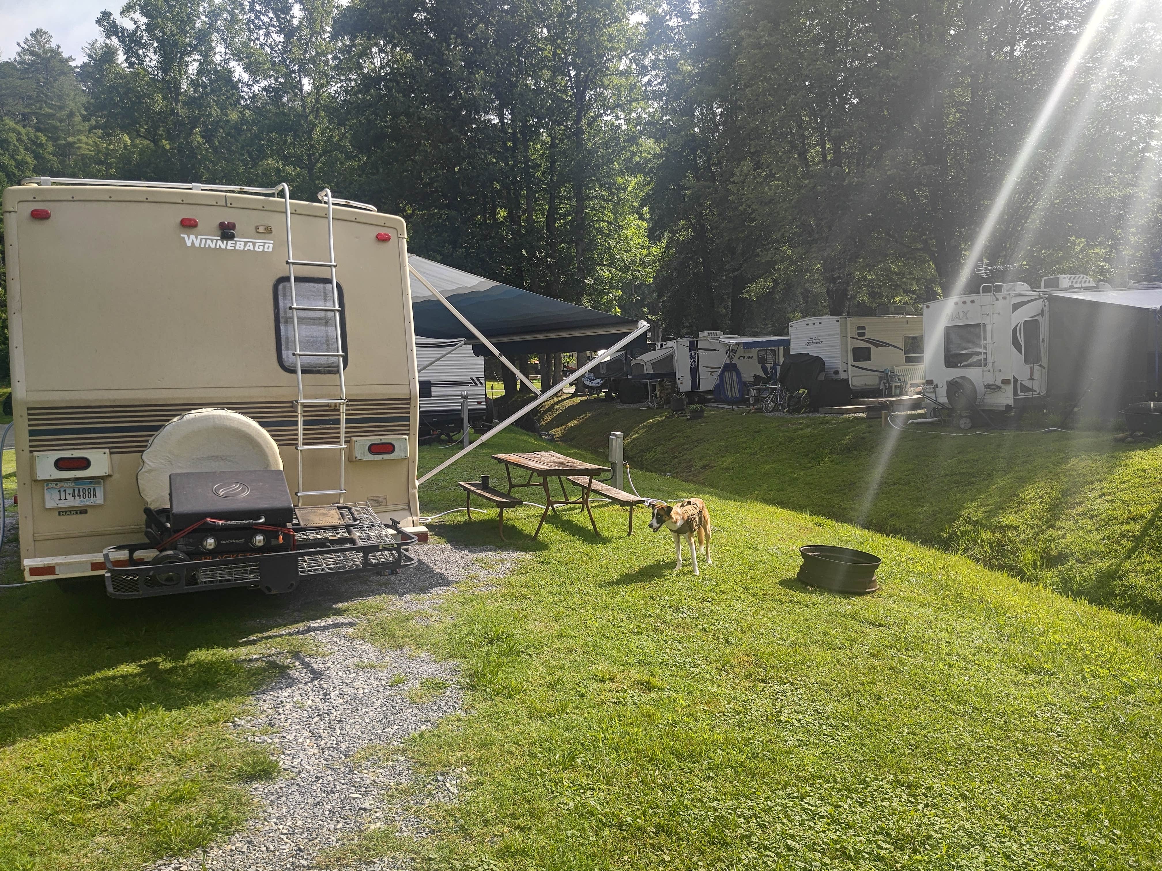 adam B.'s photo of rv camping at Steele Creek Park & Campground near Valdese, NC