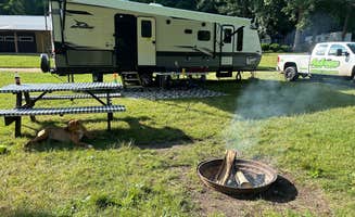 Alexandra M.'s photo of camping with pets at Maple River Campground near Lansing, MI