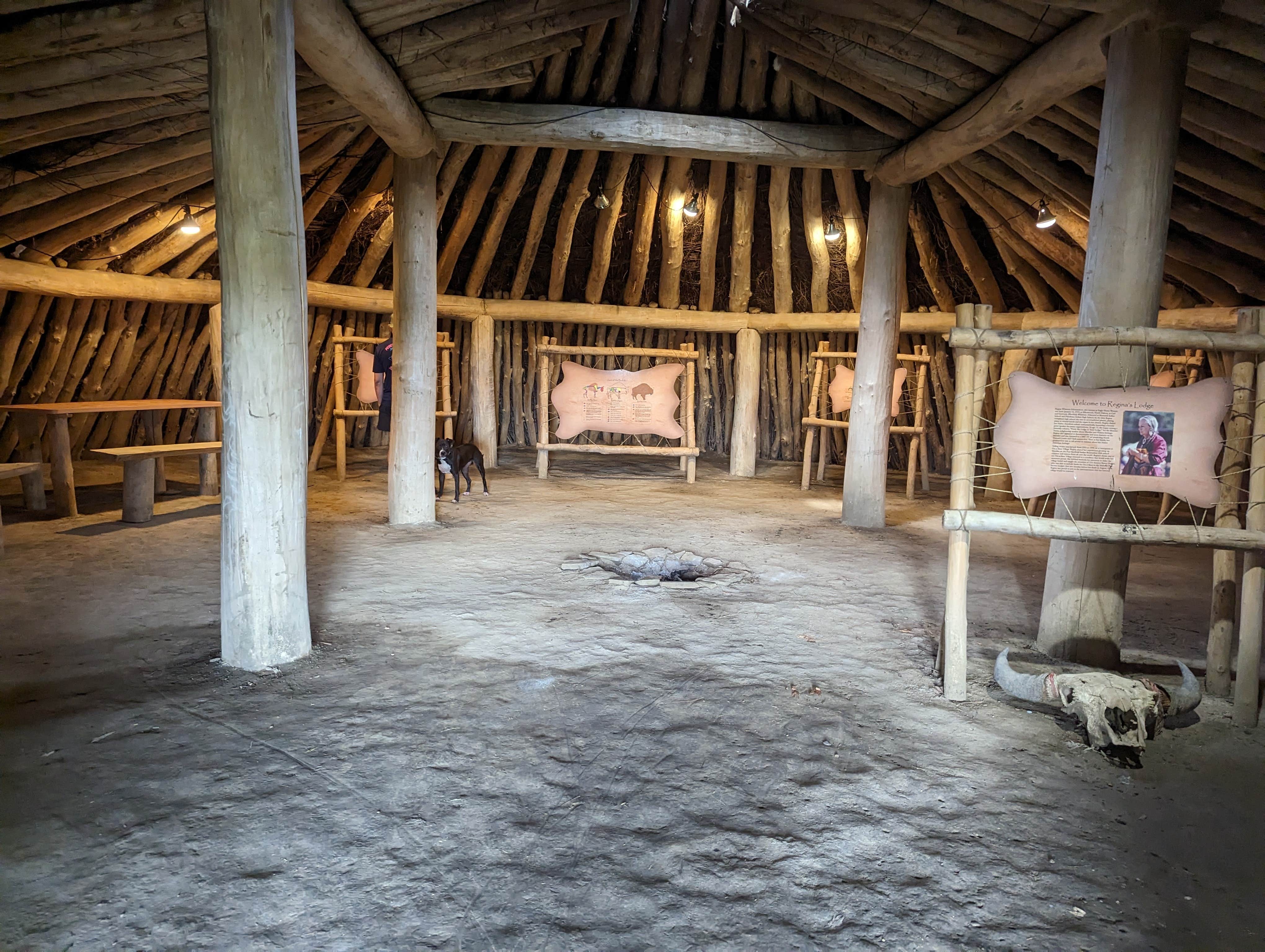 Kristi D.'s photo of glamping accommodations at Fort Abraham Lincoln State Park Campground near Mandan, ND