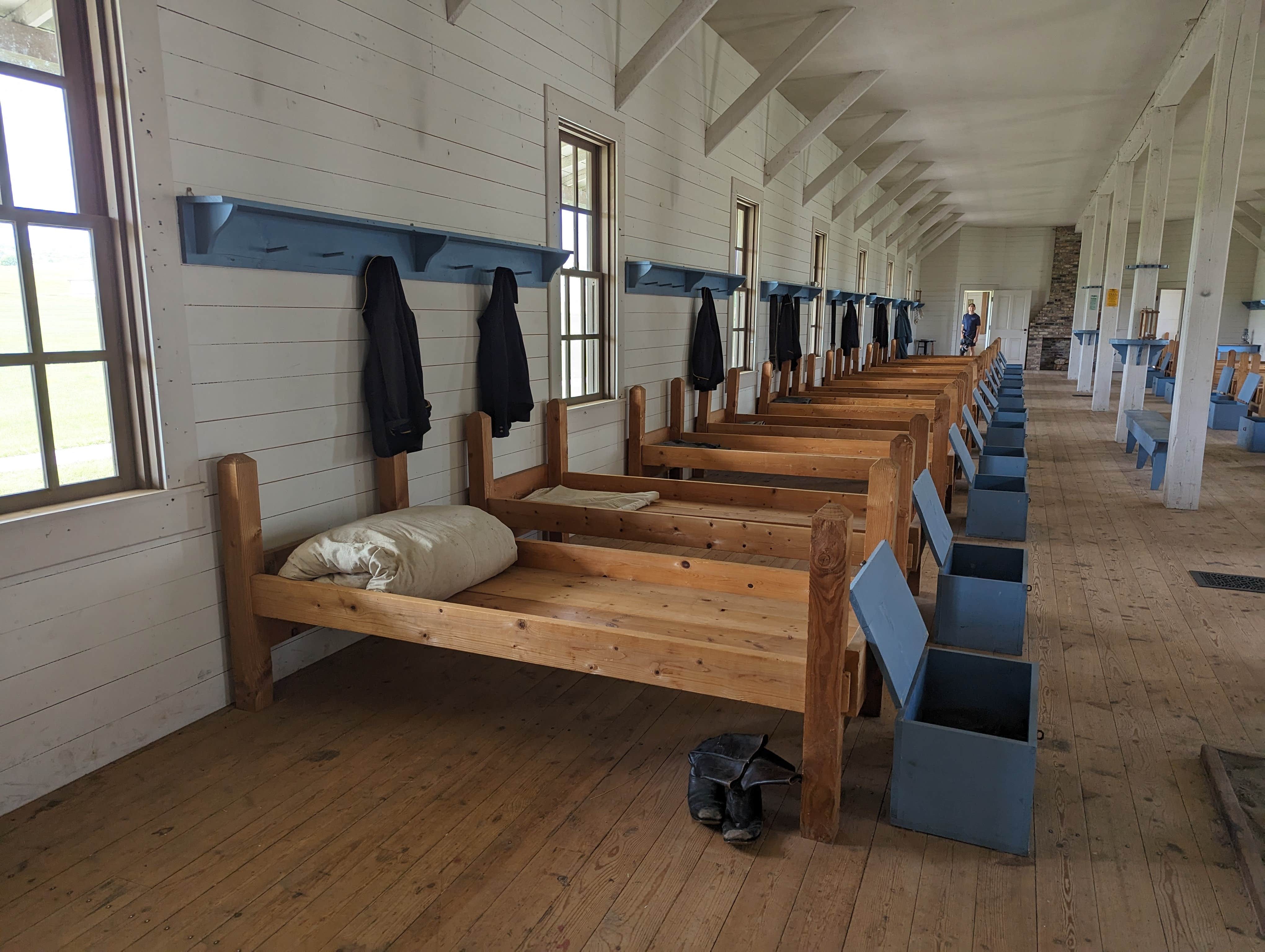 Kristi D.'s photo of glamping accommodations at Fort Abraham Lincoln State Park Campground near Mandan, ND
