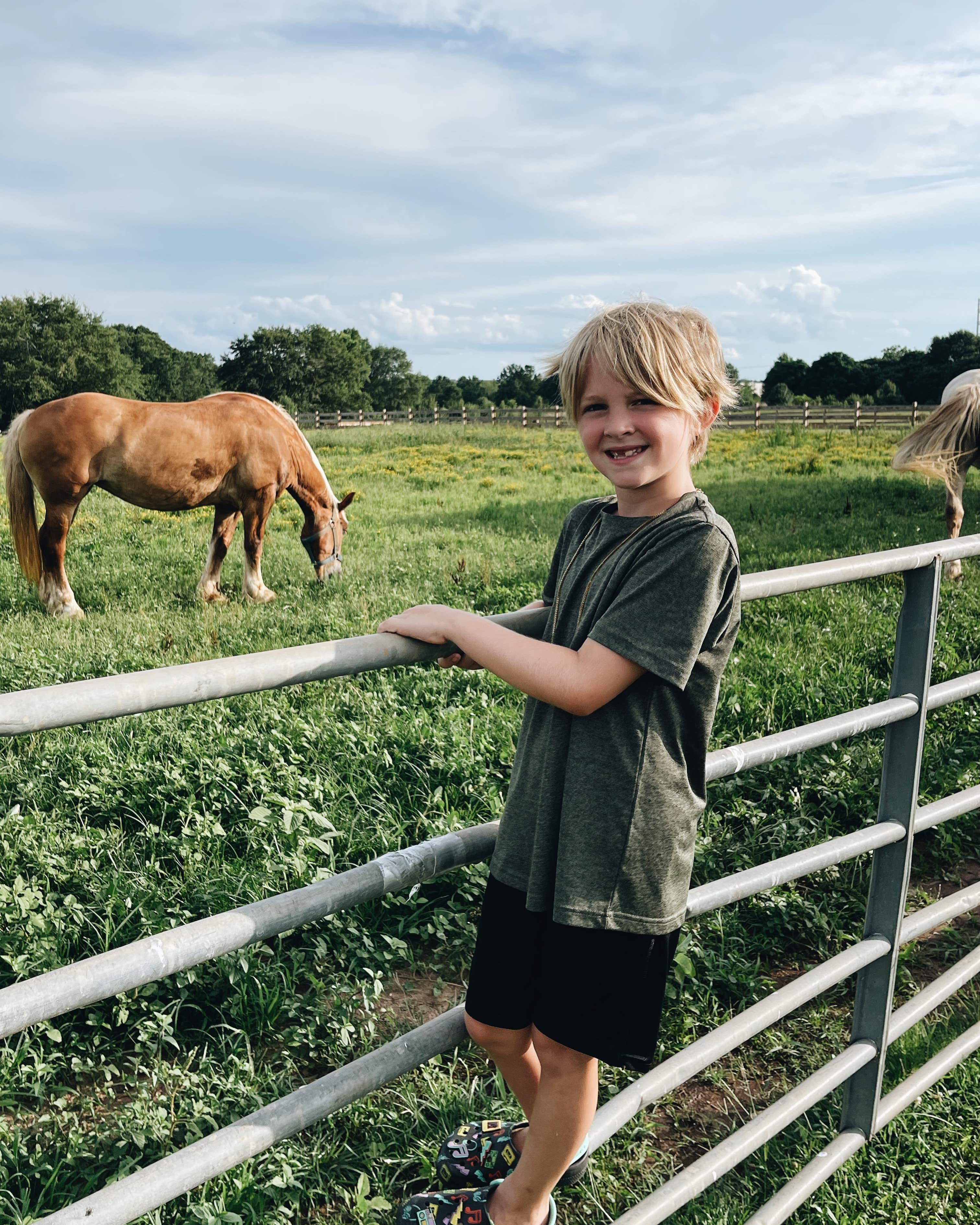 rachel's photo of camping with a horse at Liberty Stables near Redan, GA