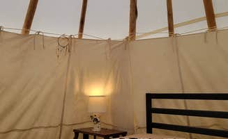 Gina M.'s photo of glamping accommodations at Mountain Goat Lodge near Almont, CO