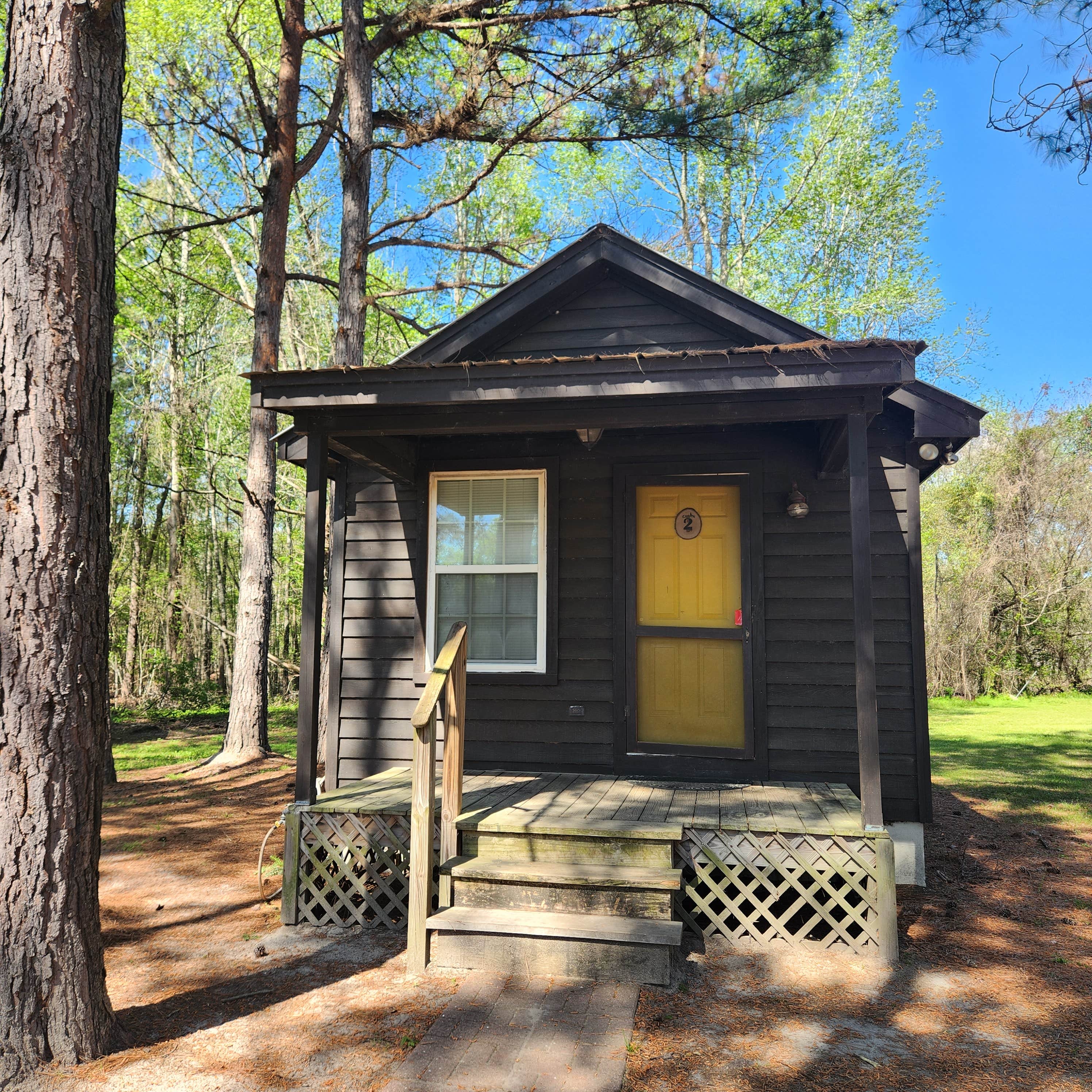 Amanda H.'s photo of a cabin at Leaning Pines Campground and Cabins near Garnett, SC