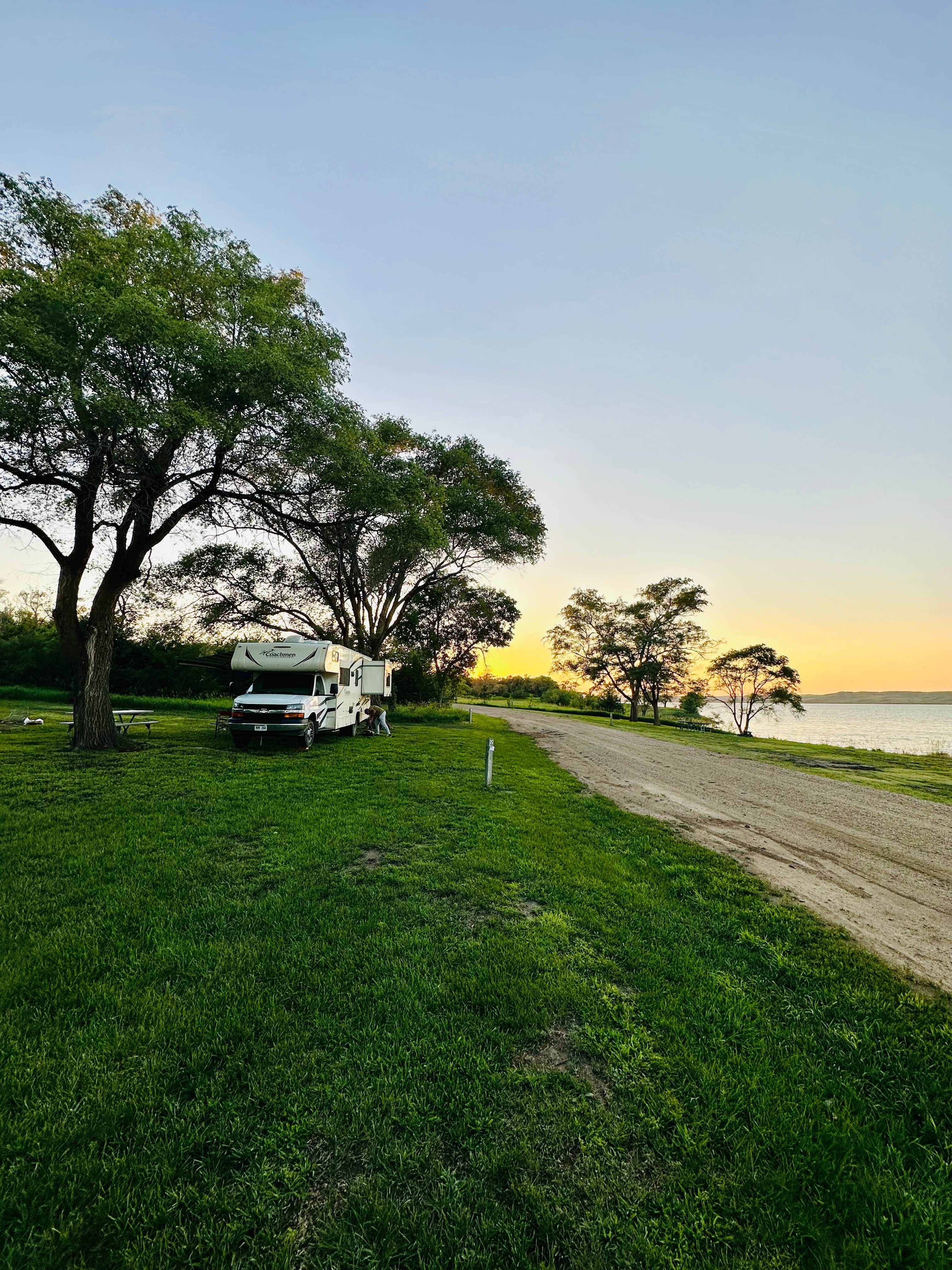 Magdalena's photo of rv camping at South Shore Lakeside Use Area near Platte, SD