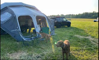 Camping near Lake Erie Bluffs: The Farm at Grand River, Huntsburg, Ohio