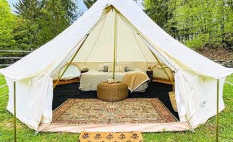 carlye D.'s photo of glamping accommodations at The Farm at Grand River near Struthers, OH