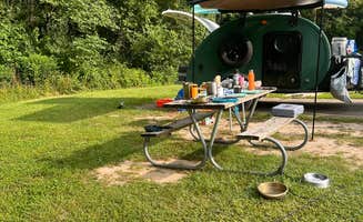 Kat G.'s photo of camping with pets at Caesar Creek State Park Campground near Paint Creek Lake