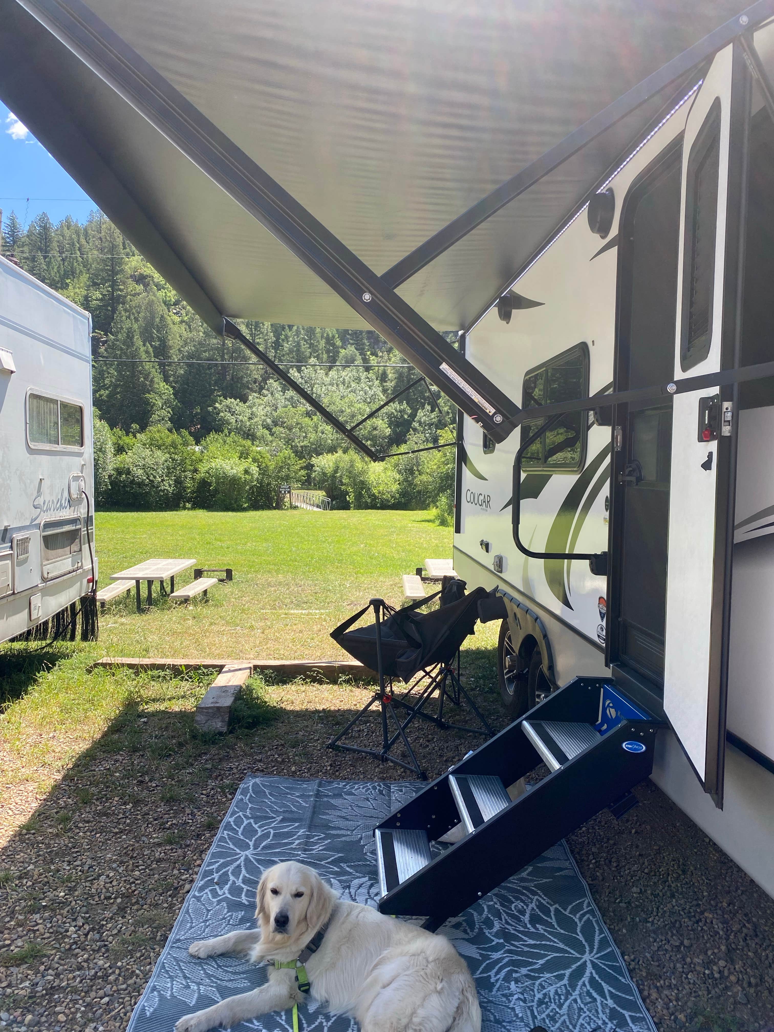 Tammy C.'s photo of camping with pets at Coyote Creek State Park Campground near Las Vegas, NM