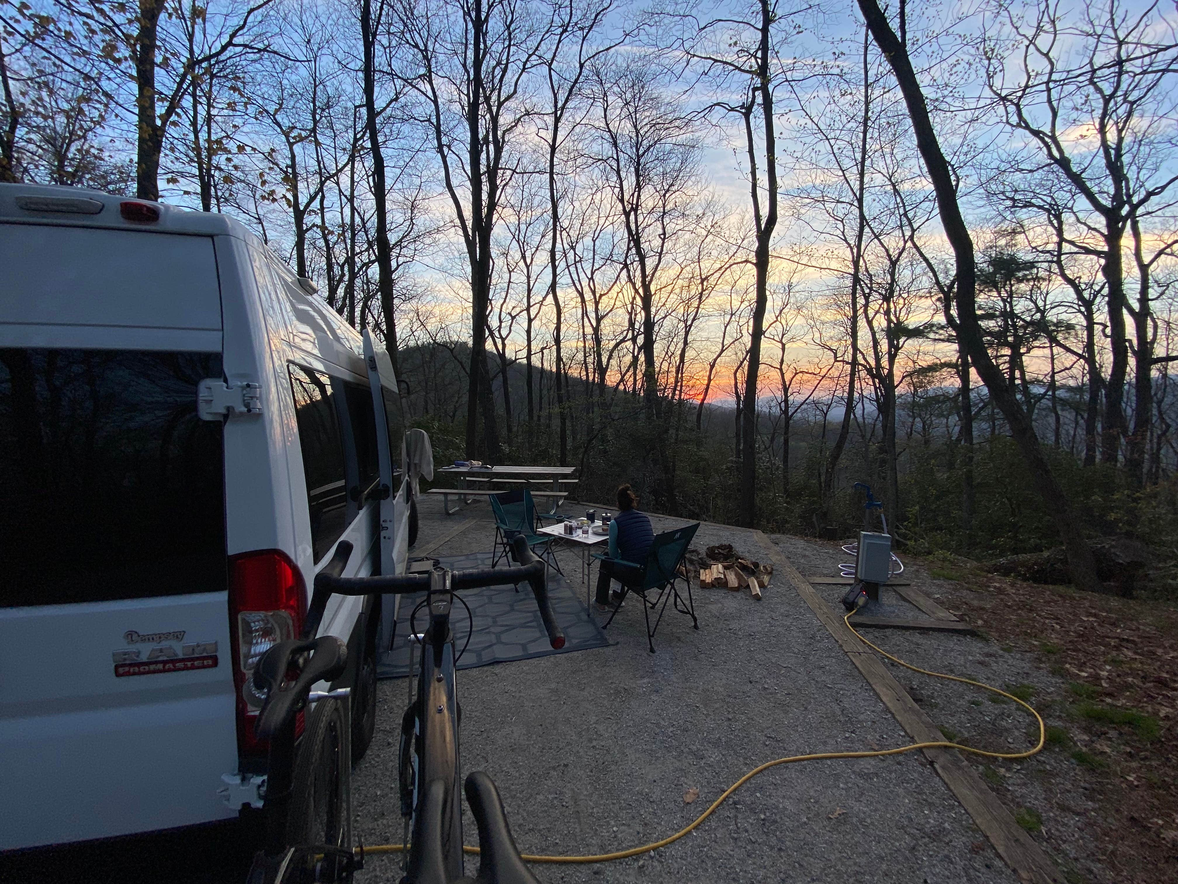 Chris D.'s photo of camping with pets at Black Rock Mountain State Park Campground near Glenville, NC