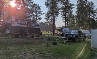 Kristi D.'s photo of camping with pets at Custer Crazy Horse Campground & Cabin 13 Coffee Shop near Custer, SD