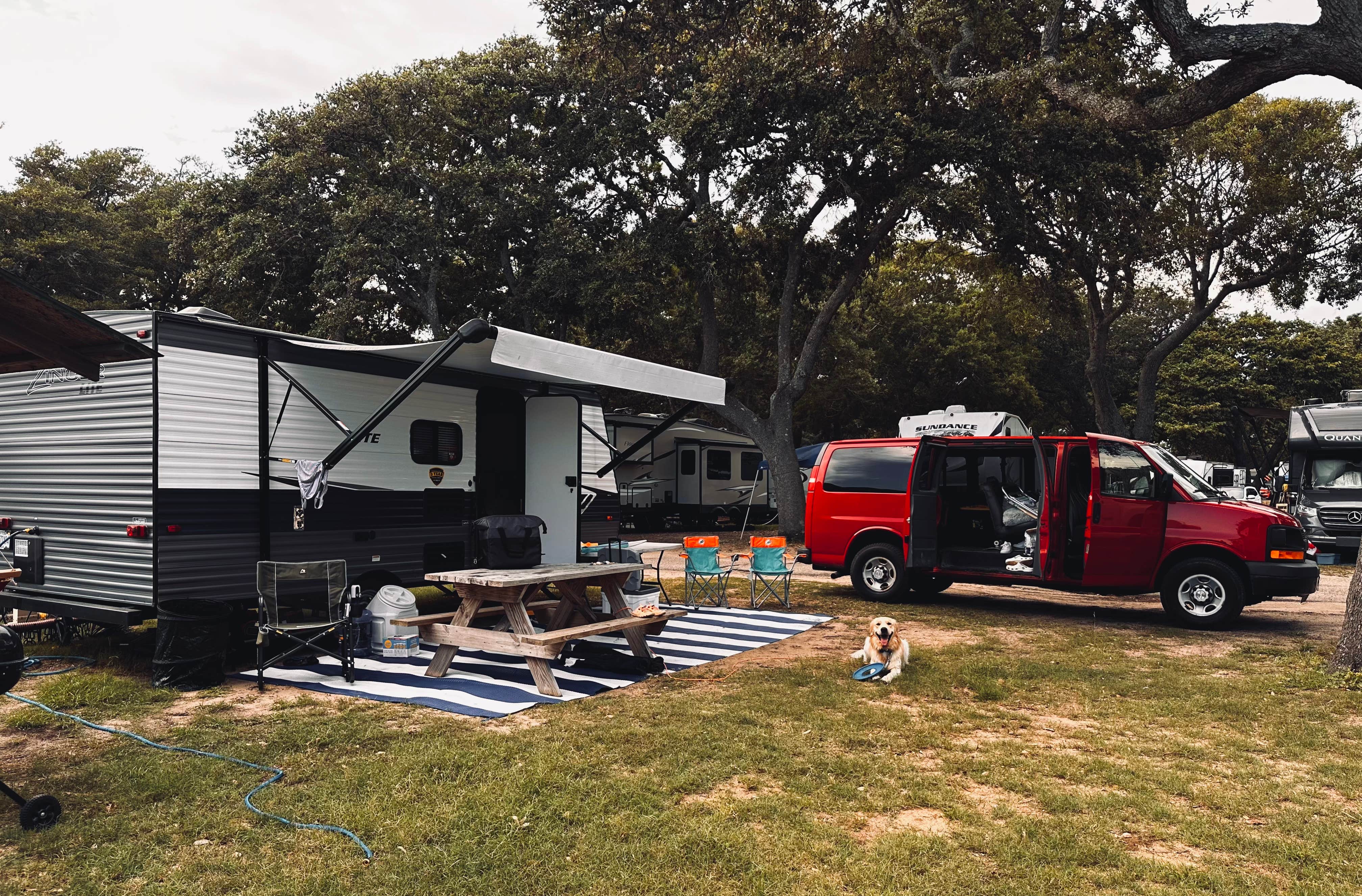Oleńka S.'s photo of camping with pets at Pirateland Family Camping Resort near Murrells Inlet, SC