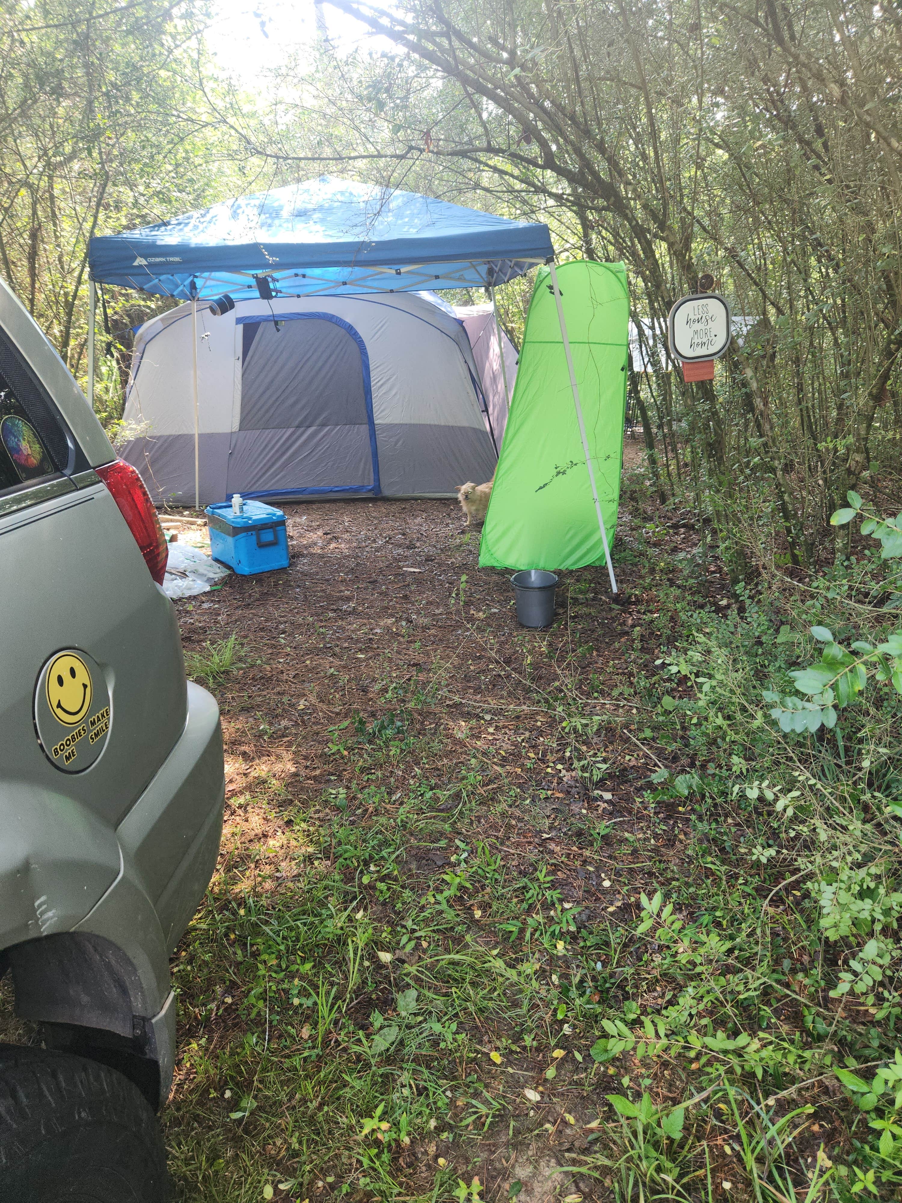 Valerie S.'s photo of camping with pets at Tomahawk Campground near Bremen, AL