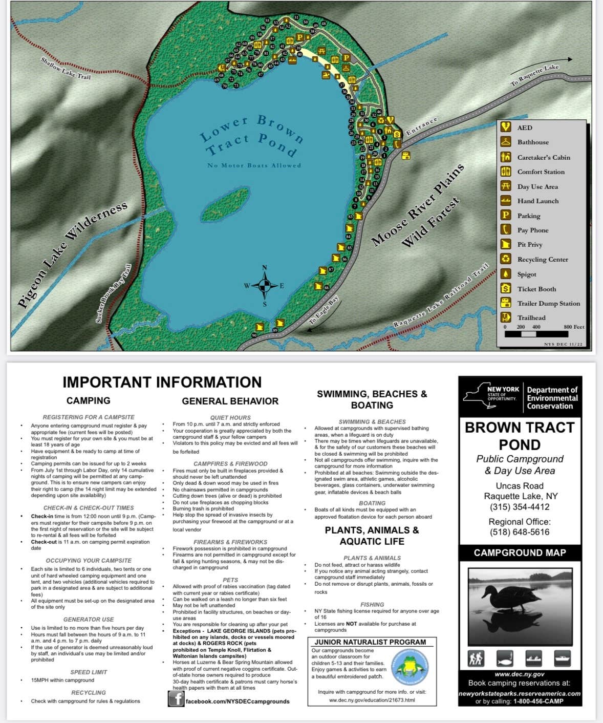 Camper-submitted photo at Brown Tract Pond Campground near Woodgate, NY