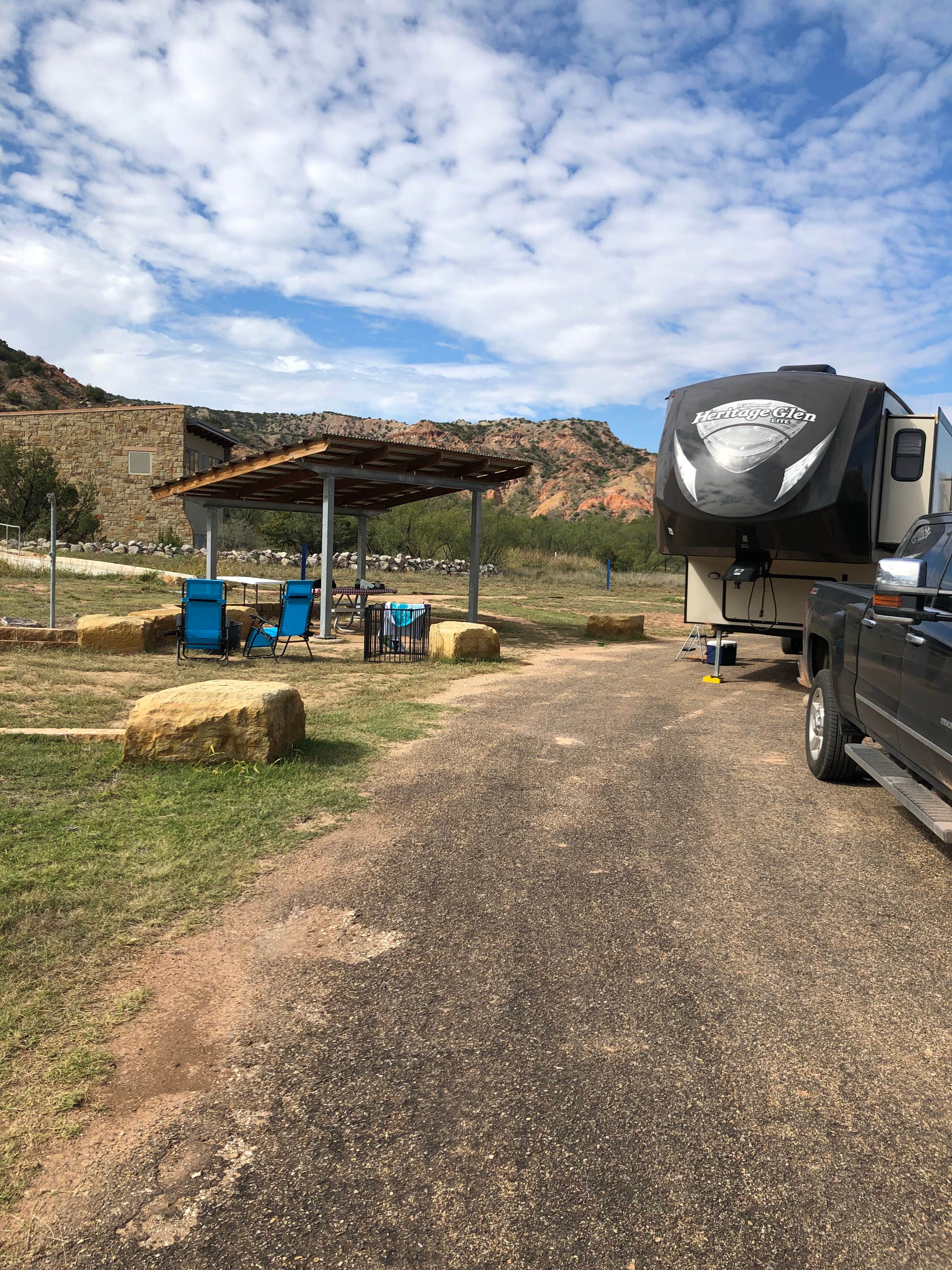 Angela M.'s photo of rv camping at Juniper Campground — Palo Duro Canyon State Park near McClellan Creek National Grassland