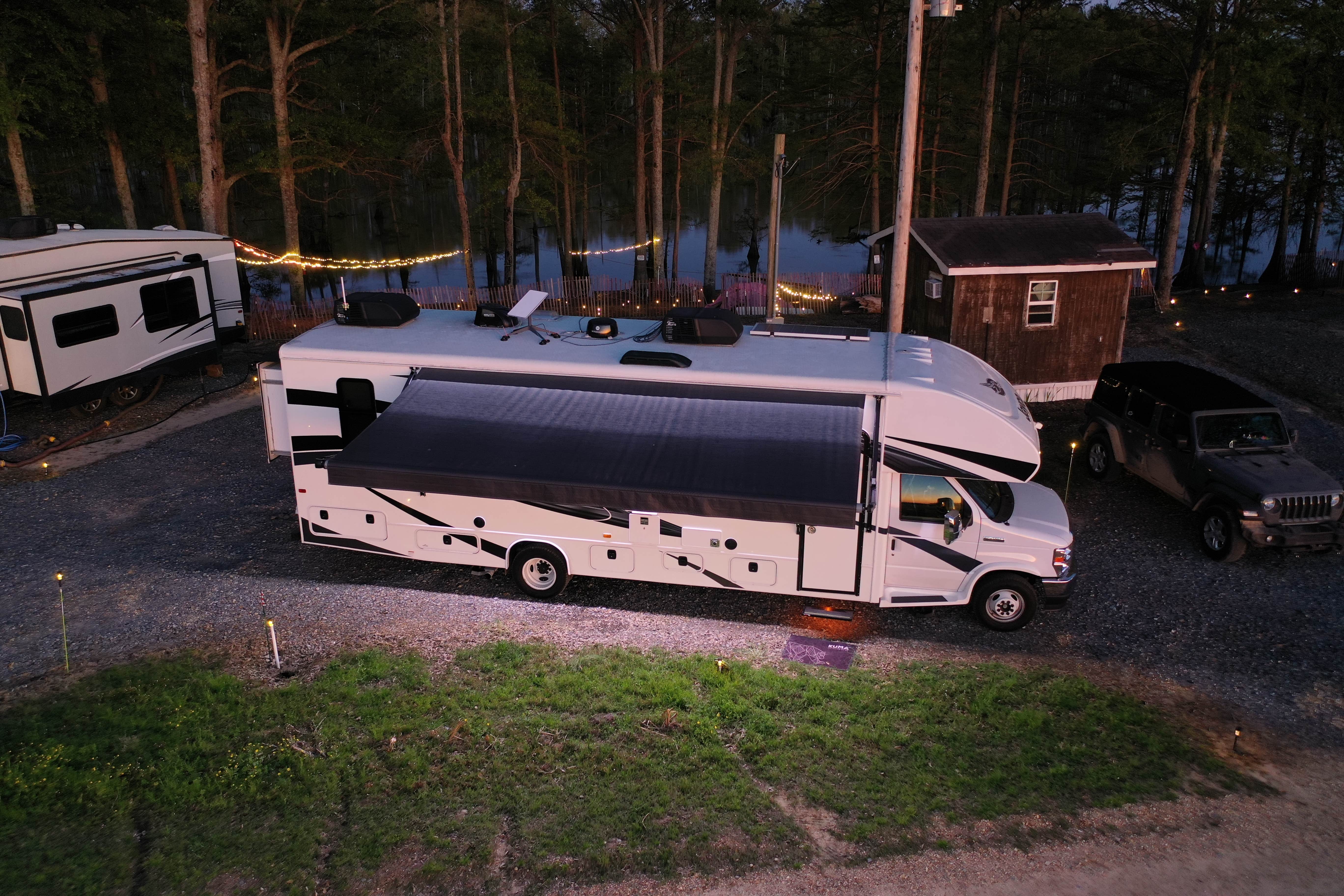 Jeff & Jamie G.'s photo of rv camping at Flamingo Pointe RV Park at Lake Wallace, 2 miles off US HYW 165 near Greenville, MS