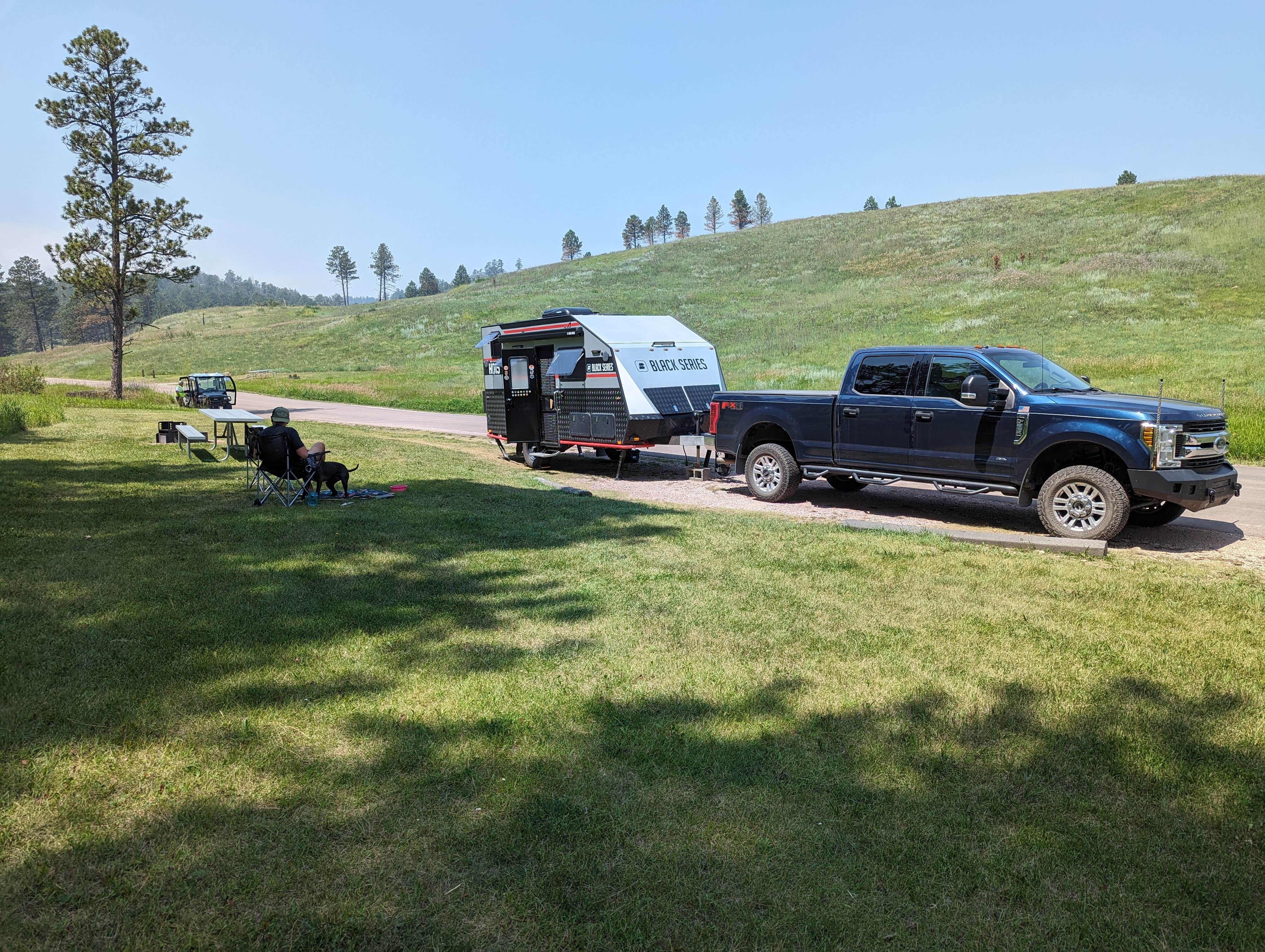 Kristi D.'s photo of camping with pets at Elk Mountain Campground — Wind Cave National Park in South Dakota