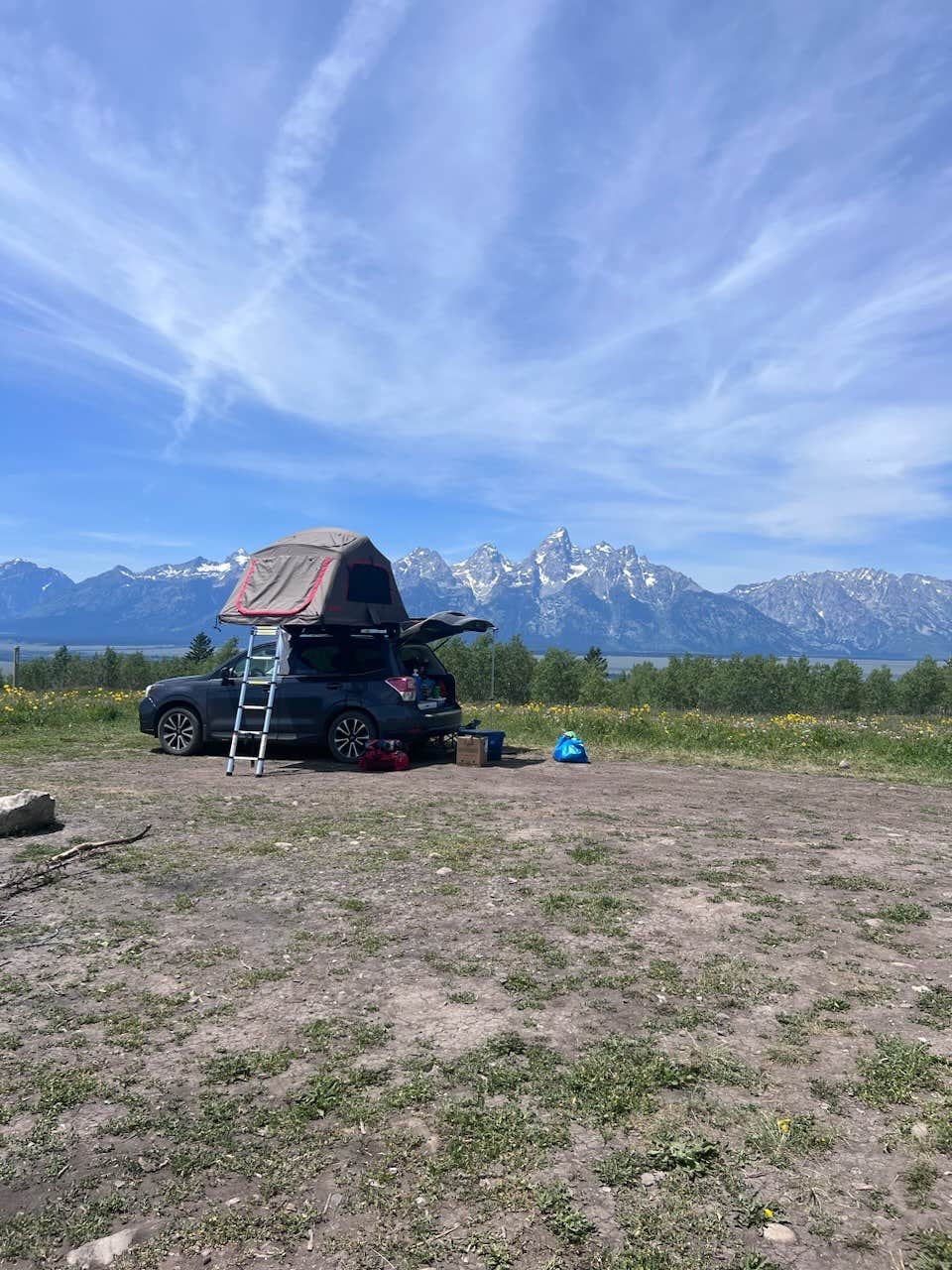 Amber M.'s photo of tent camping at Shadow Mountain - Dispersed Campsite #10 near Wilson, WY