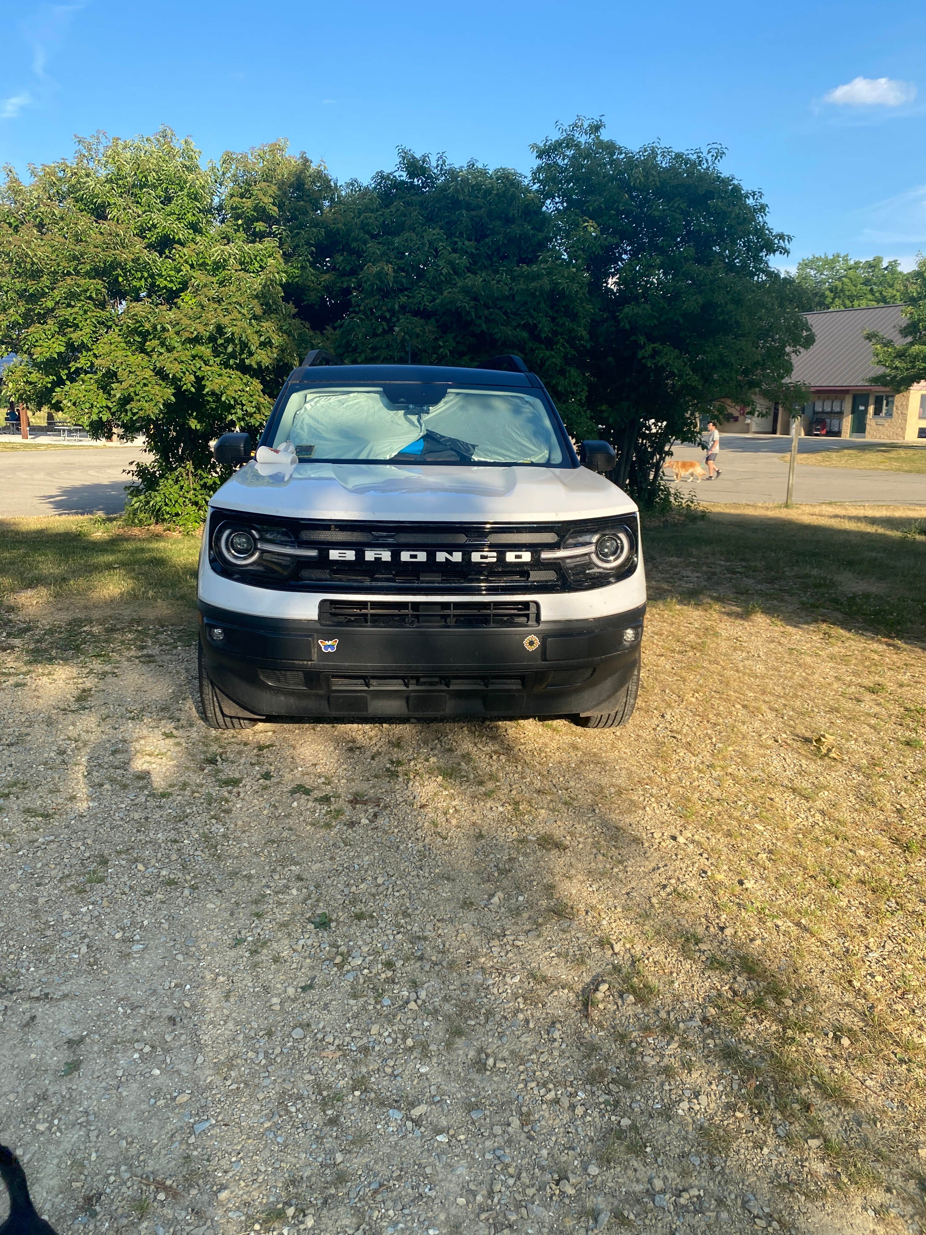 Lauri J.'s photo of camping with pets at William G. Lunney Lake Farm Campground (Dane County Park) near Oregon, WI