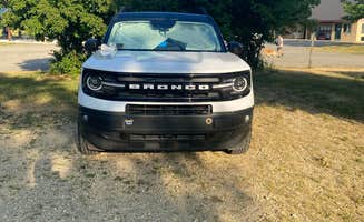 Lauri J.'s photo of camping with pets at William G. Lunney Lake Farm Campground (Dane County Park) near Mazomanie, WI