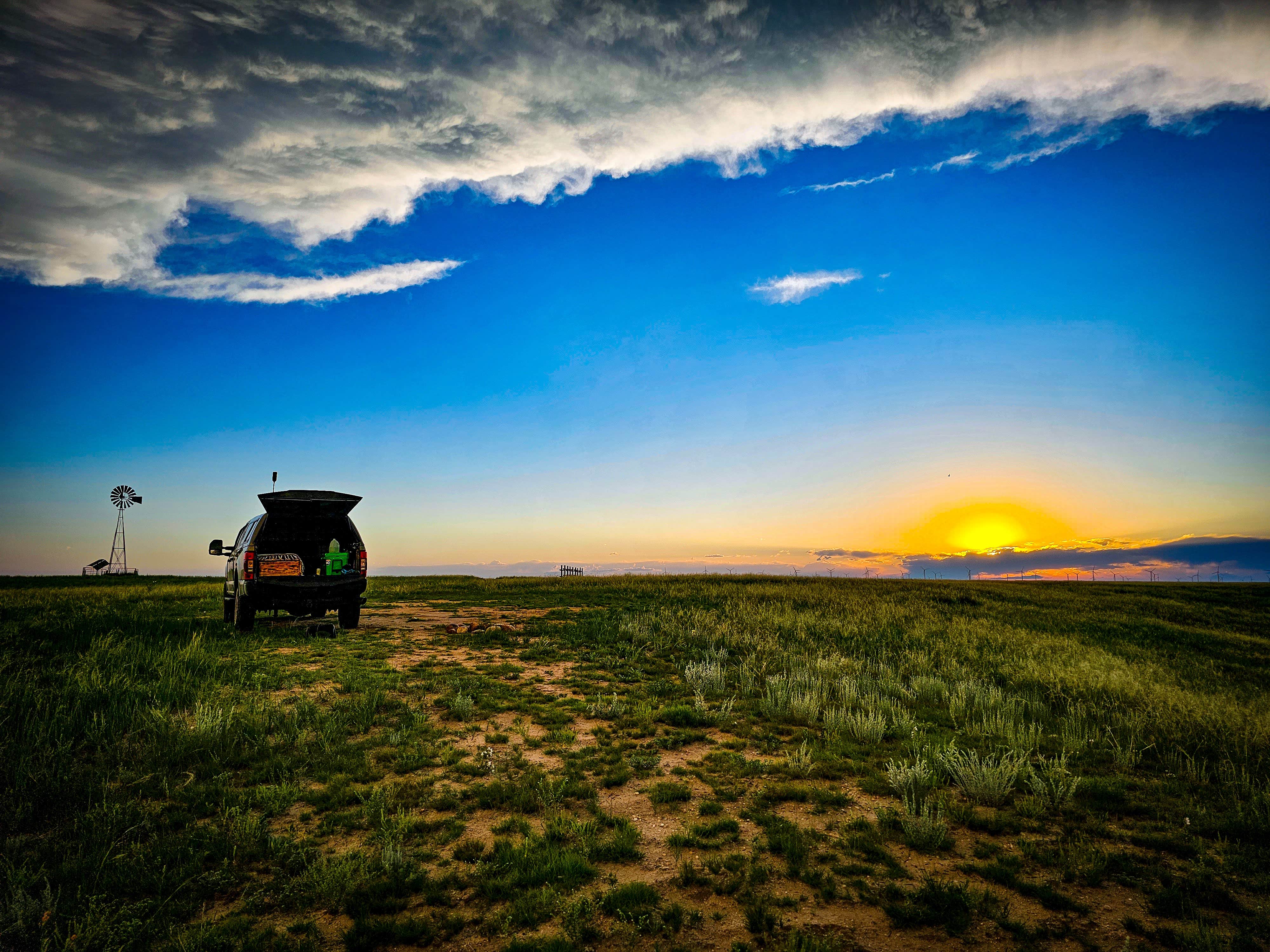 Chris W.'s photo of a dispersed camping area at Pawnee Butte View near Pine Bluffs, WY