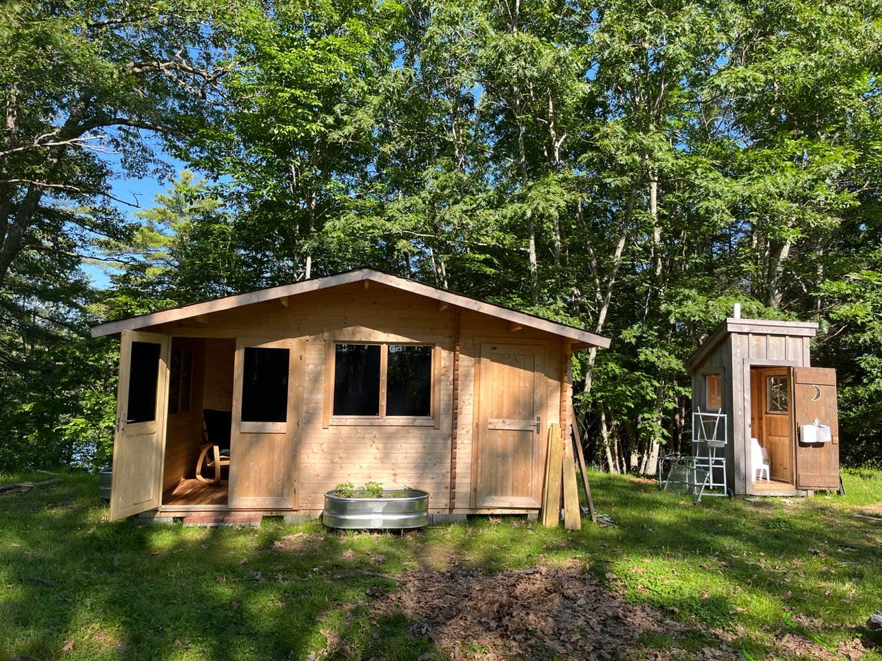 Teresa B.'s photo of a cabin at Rainbow Koala Farm near Sidney, ME