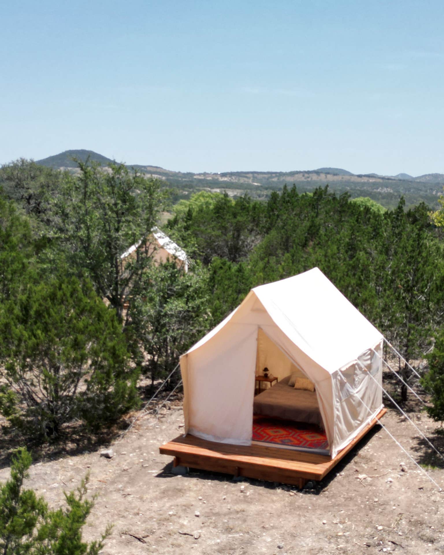 Earth C.'s photo of glamping accommodations at Earth Camp near Fredericksburg, TX