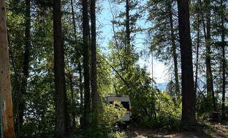 Camping near Springy Point: South Hayes Gulch on Bottle Bay Road, Sandpoint, Idaho