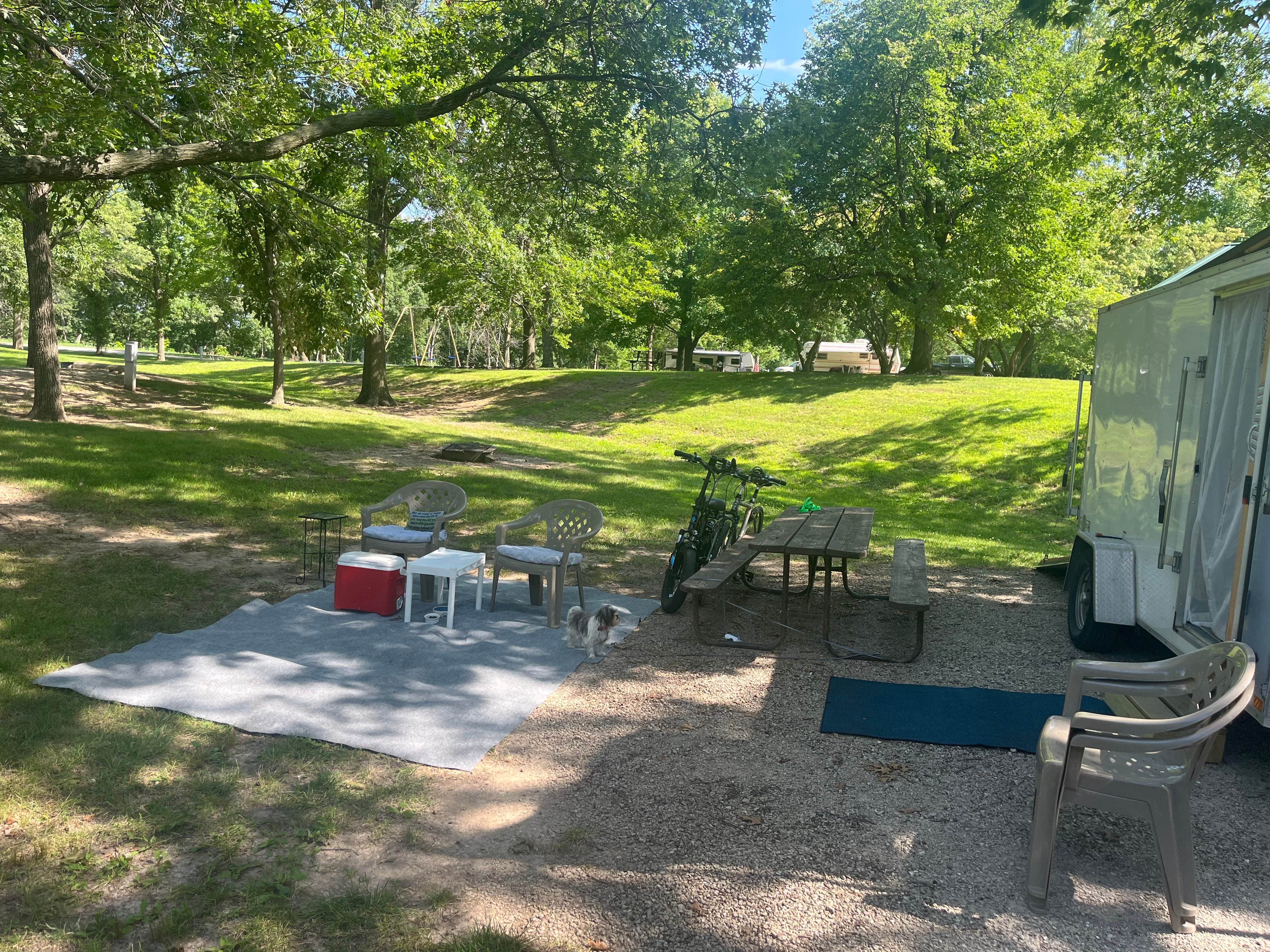 Paul M.'s photo of camping with pets at Whitebreast Camp near Ackworth, IA