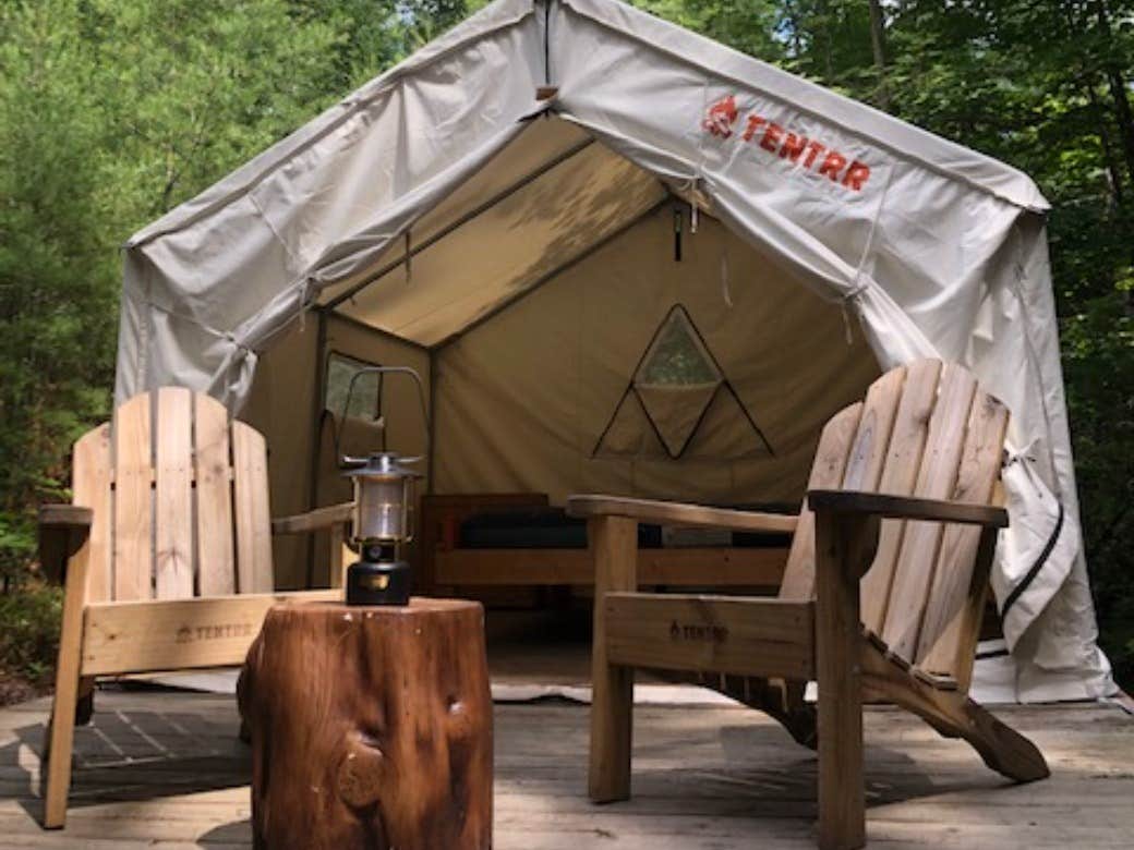 The Dyrt's photo at Tentrr Signature Site - Whispering Pines on Harrisburg Lake near Thurman, NY