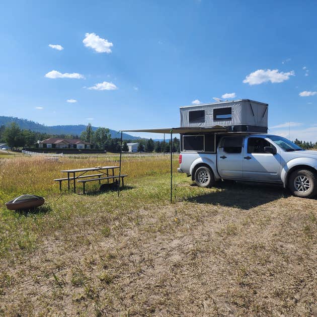 Horses Hot Shower Close to Everything Camping Kalispell, MT