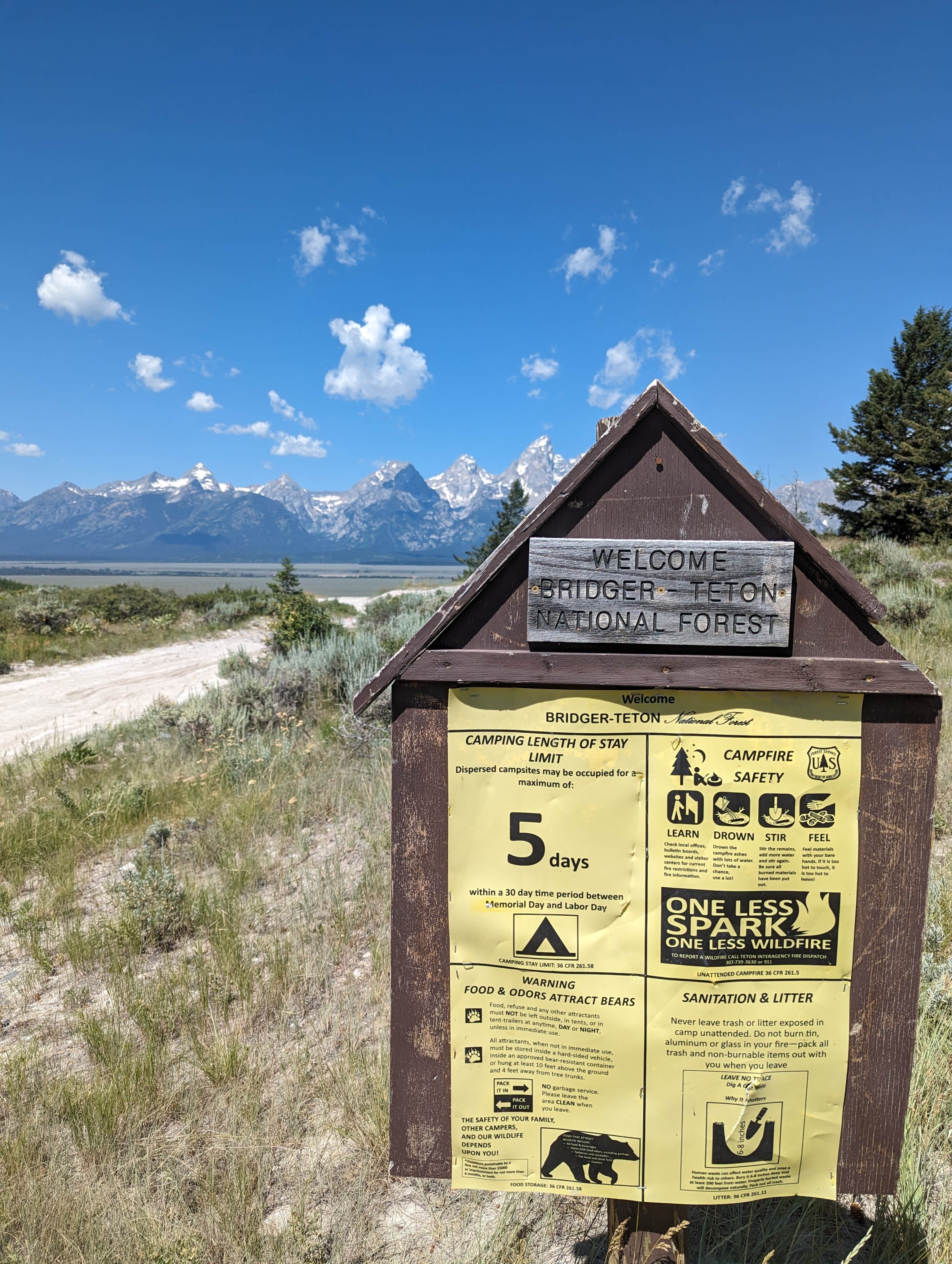 Kristi D.'s photo of a dispersed camping area at Shadow Mountain Campground near Moose, WY