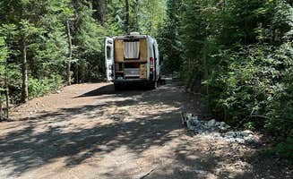 Tee C.'s photo of camping with pets at Glacier Rim River Access 10363 near Polebridge, MT