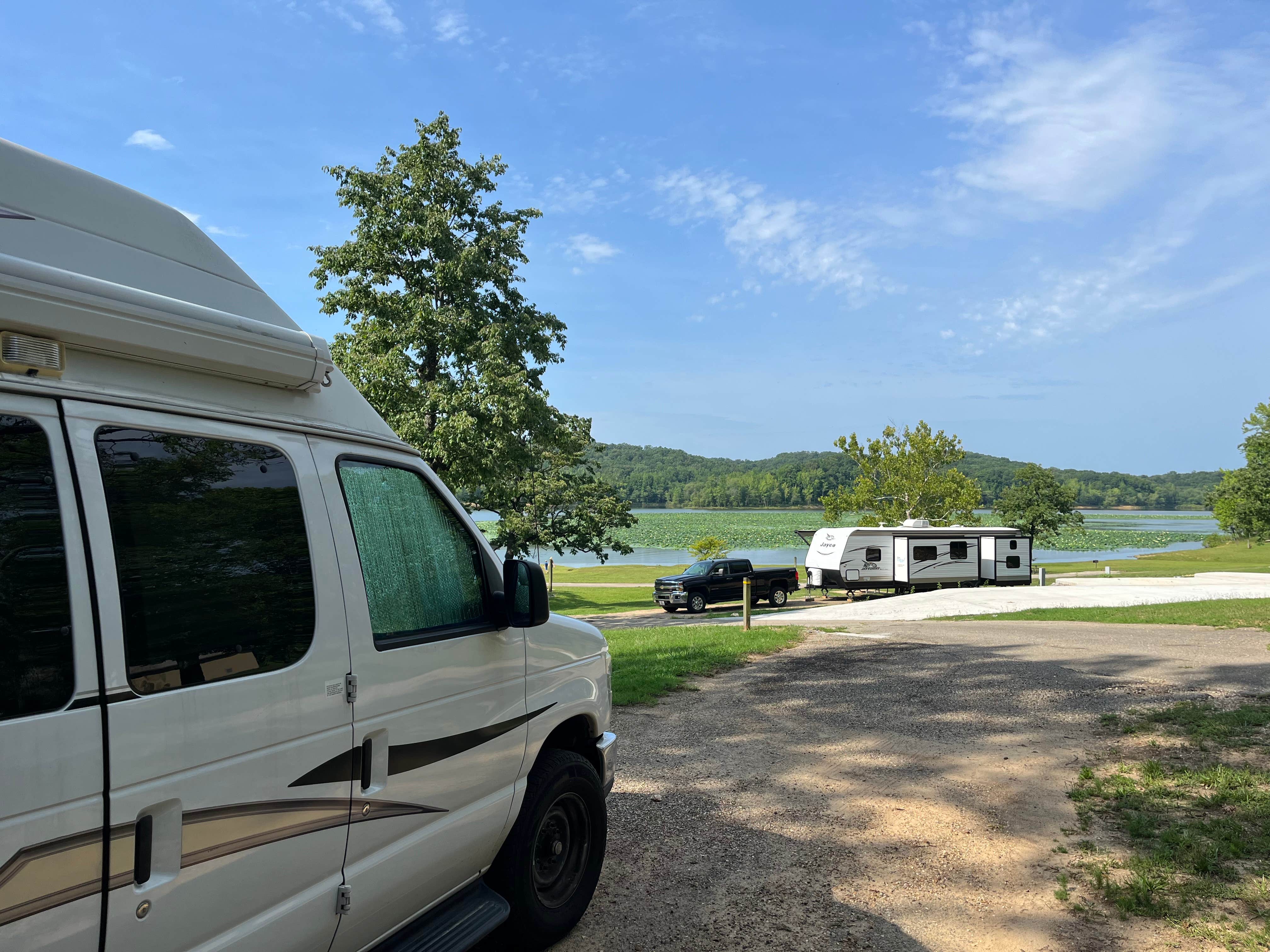 Travis B.'s photo of rv camping at Asher Creek Campground — Lake Wappapello State Park near Poplar Bluff, MO