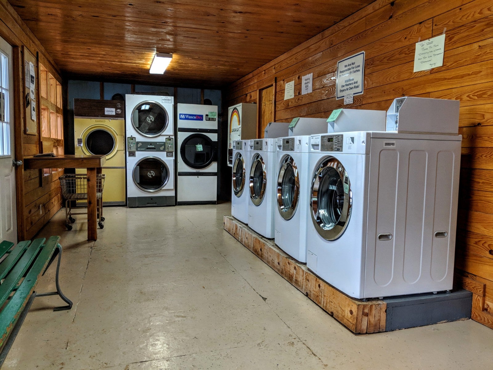 Really nice laundry facility by the office.