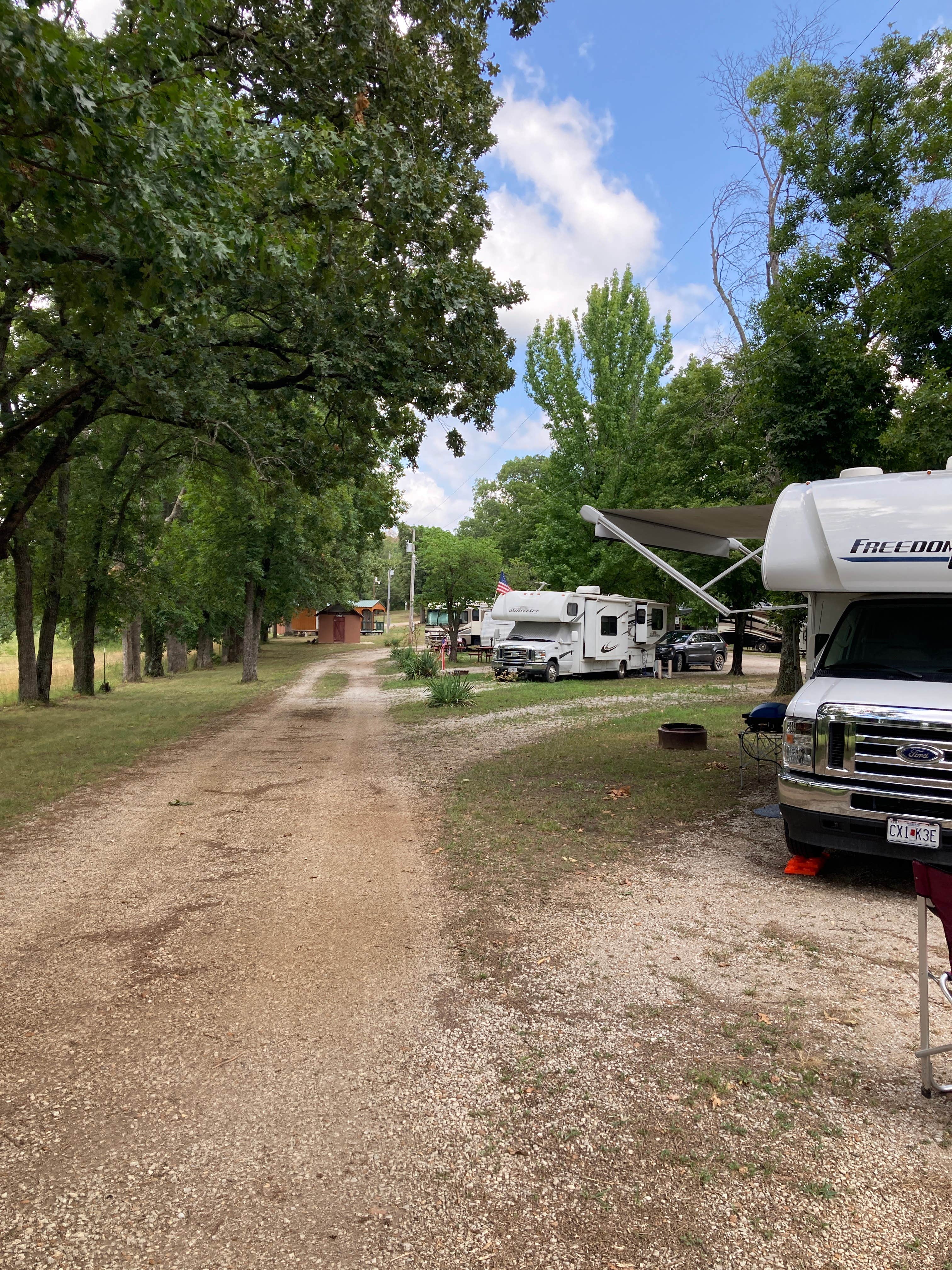 James H.'s photo of rv camping at Arrowhead Point RV Park & Cabins Campground near Wheatland, MO