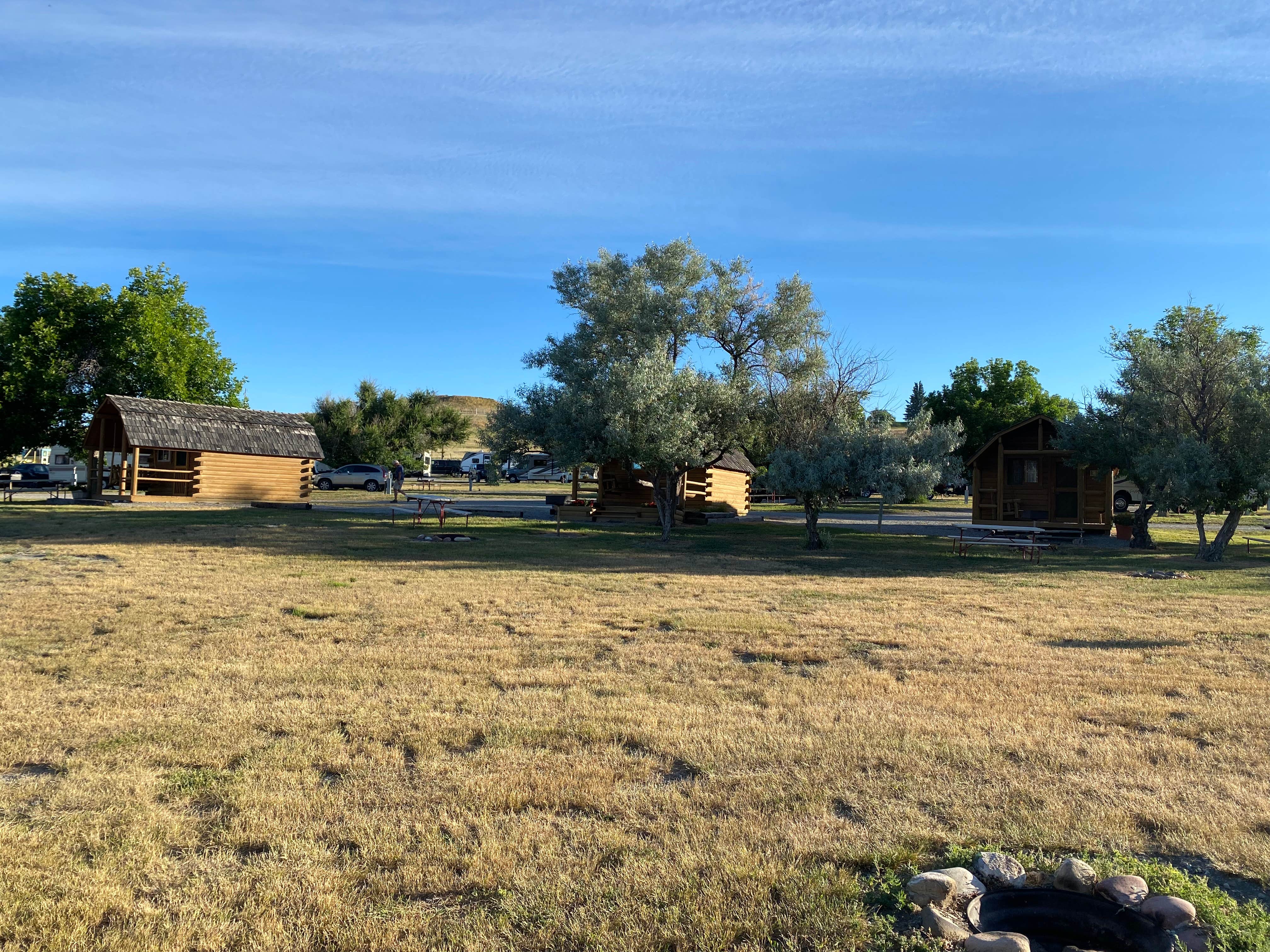 Erin A.'s photo of a cabin at Choteau Mountain View RV Campground near Heart Butte, MT