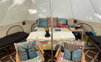 Aimee B.'s photo of glamping accommodations at C&A Adventure near Frederic, MI