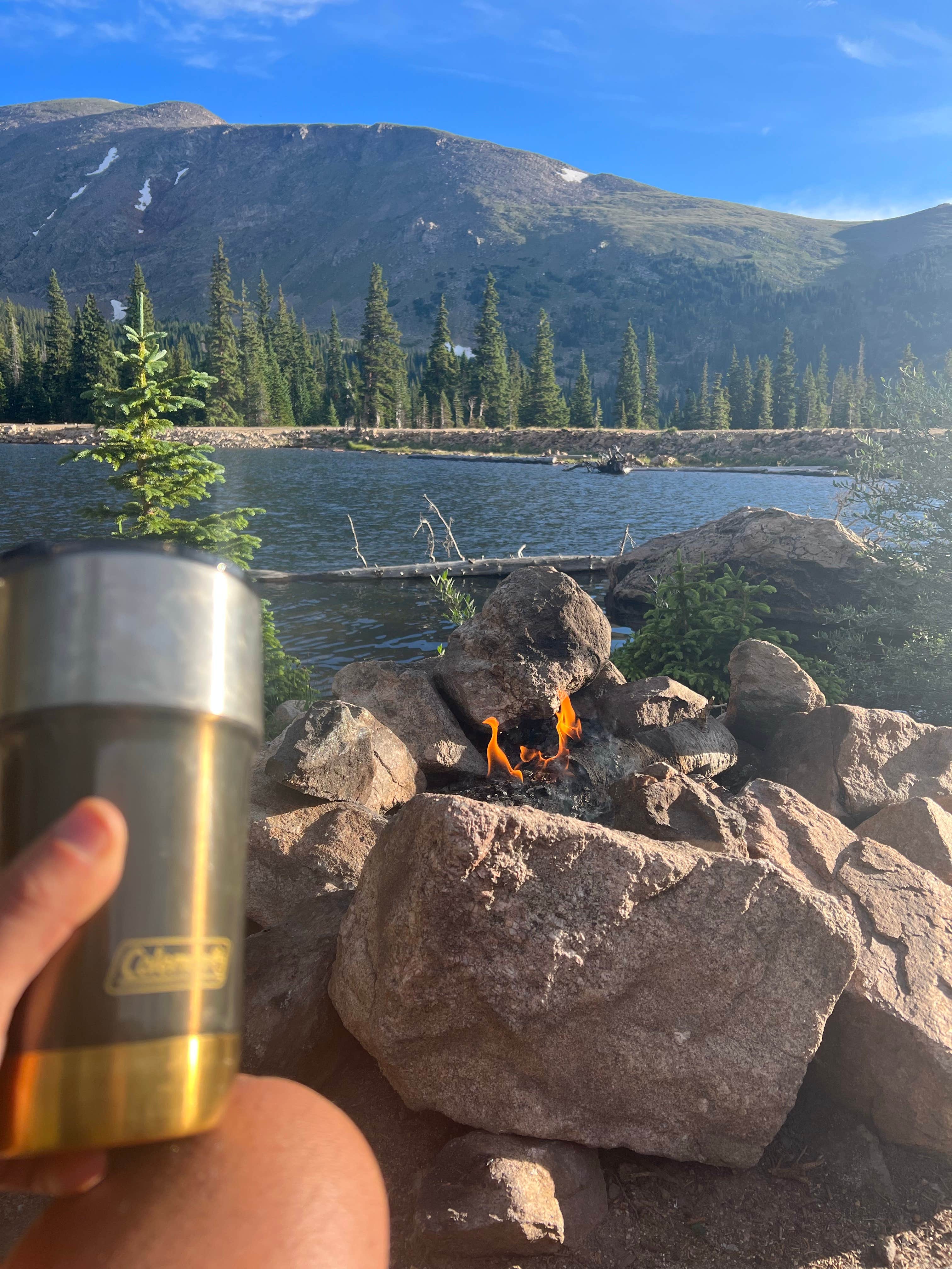 Joel G.'s photo of a dispersed camping area at Chinns Lake Dispersed Camping near Fraser, CO