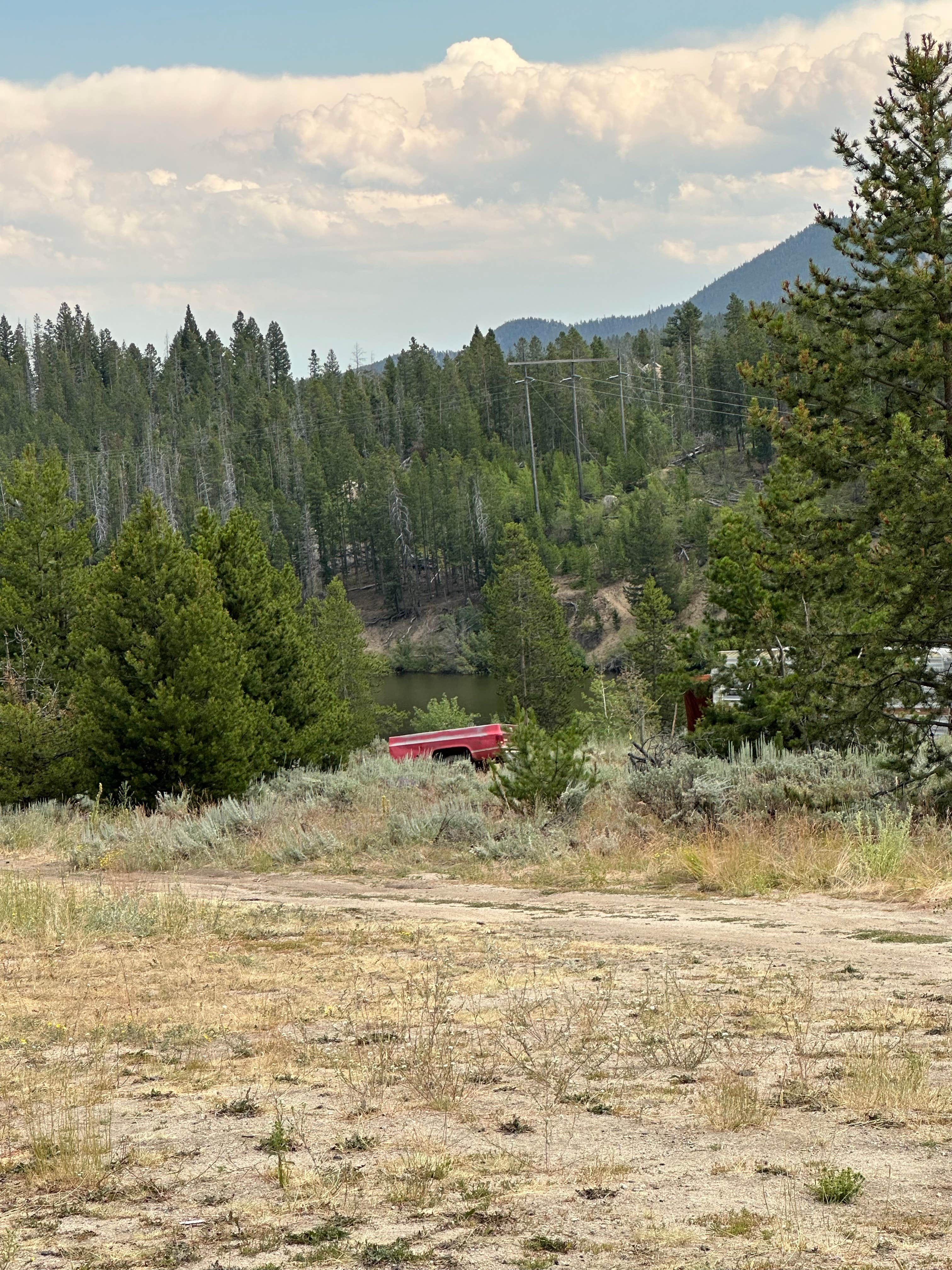 Camping near Homestake Pass Dispersed: Homestake Lake Camp, Butte, Montana