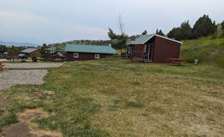 Kristi D.'s photo of a cabin at Rambling Moose Campground near Twin Bridges, MT