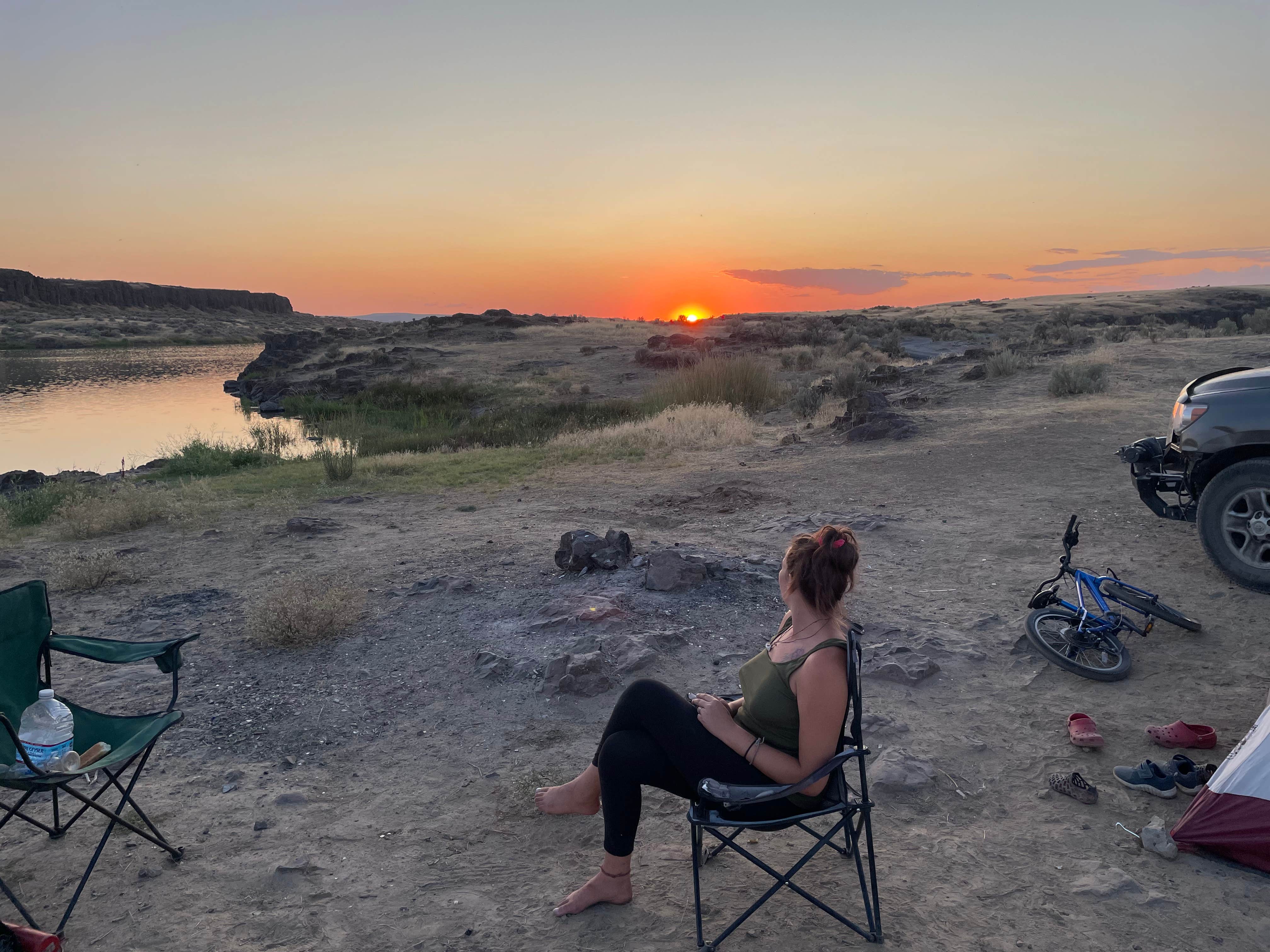 Trenton G.'s photo of a dispersed camping area at Long Lake near Pasco, WA